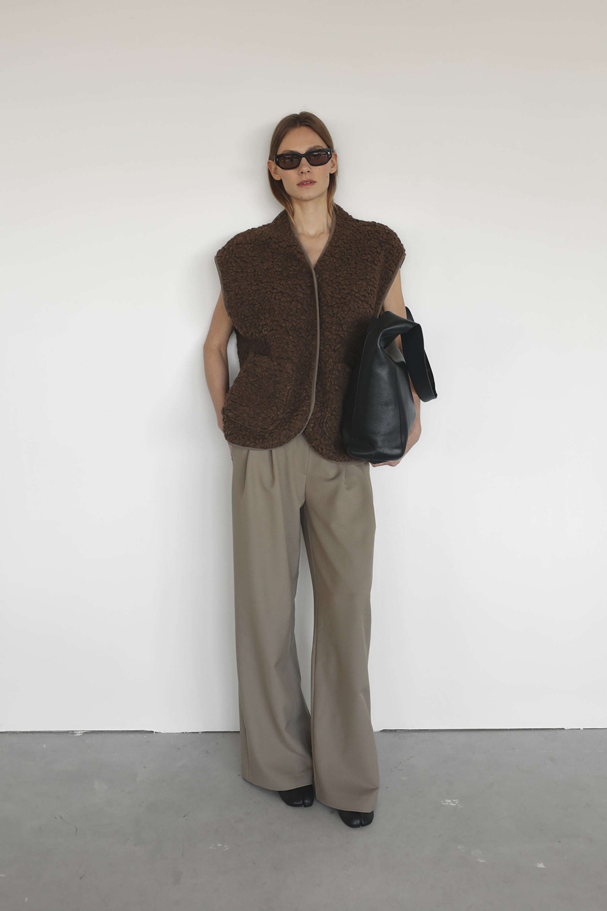 Valey Teddy Gilet - Walnut