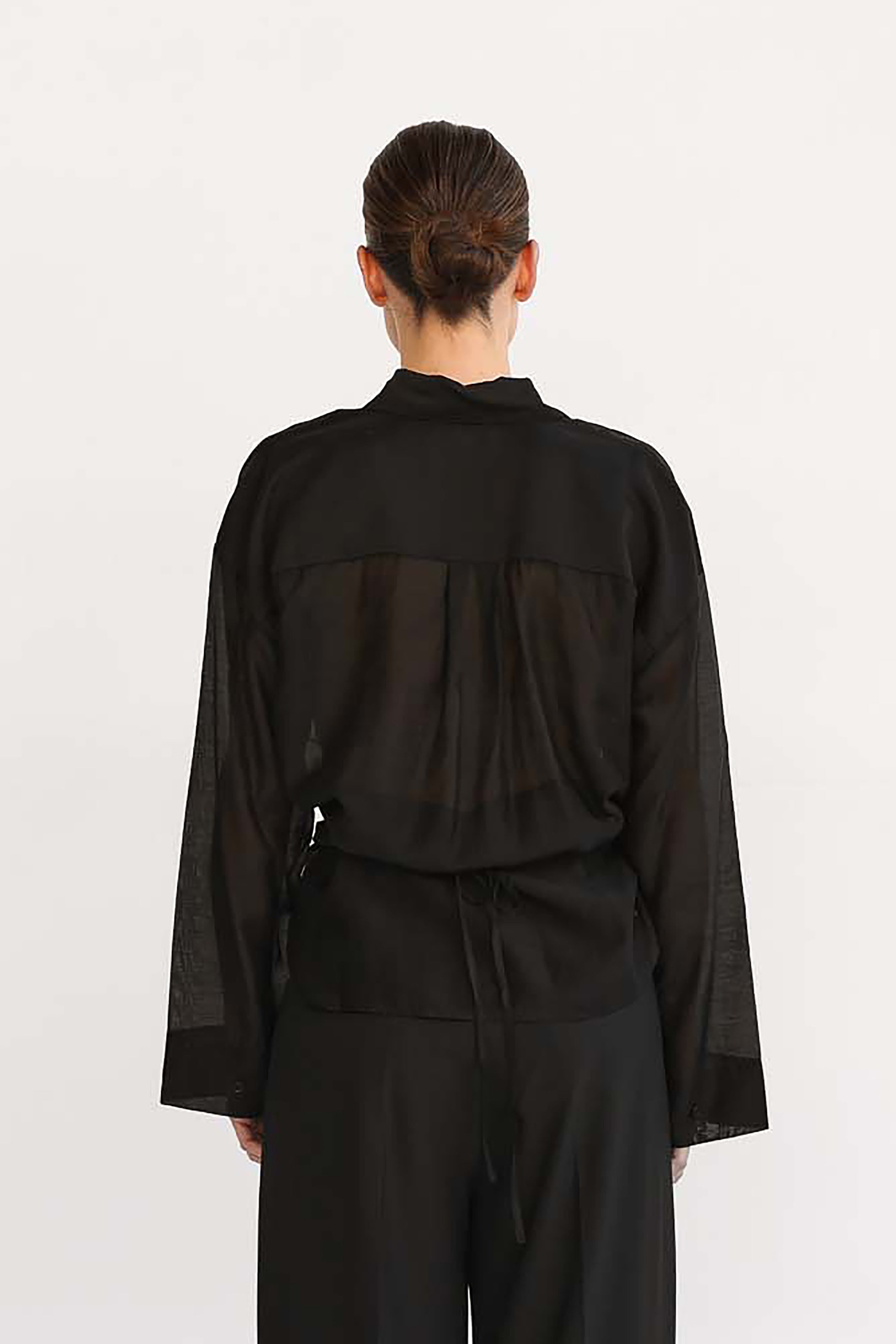 Yimmi Wrap Shirt - Black
