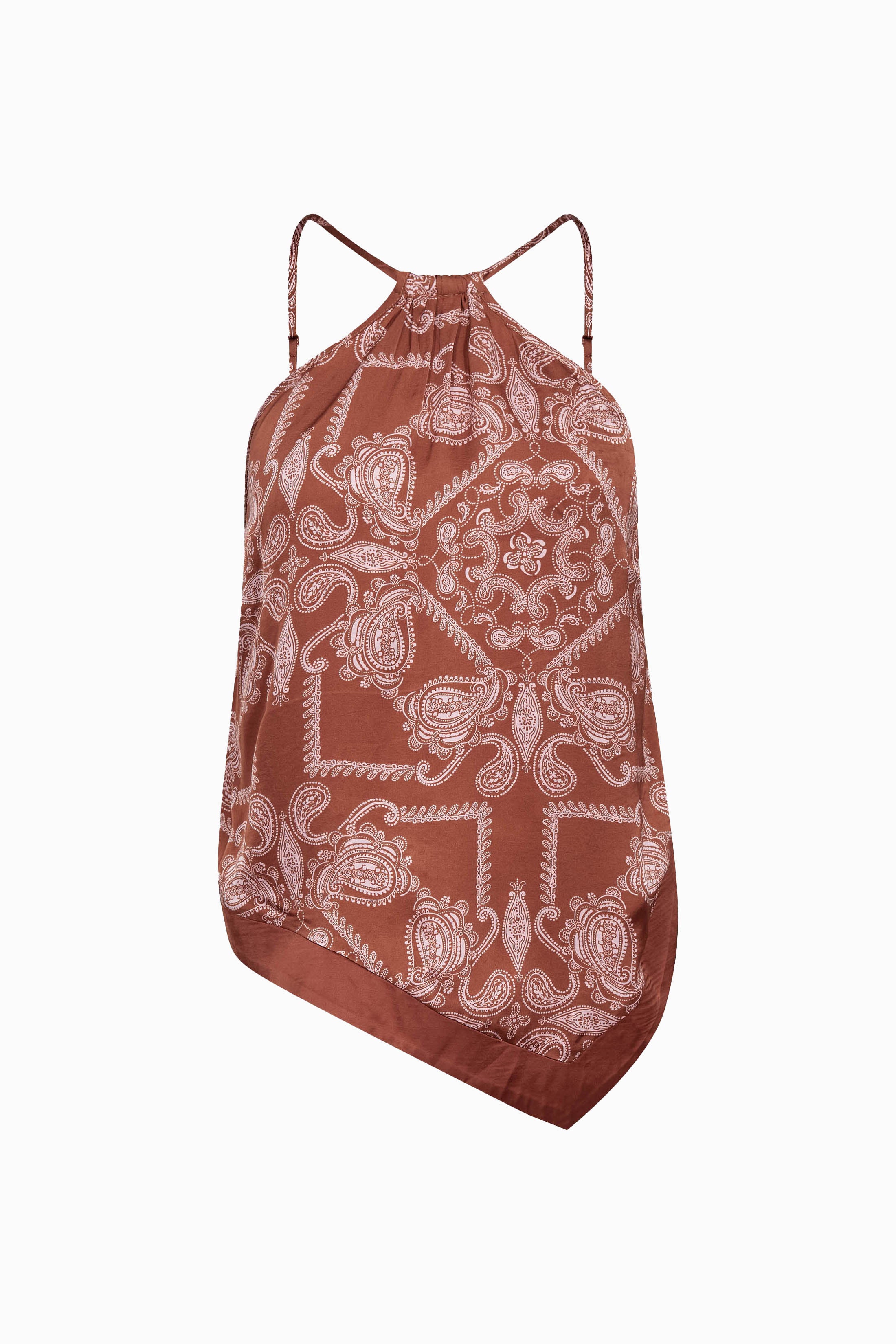 Bandie Asym Strap Top - Suntan