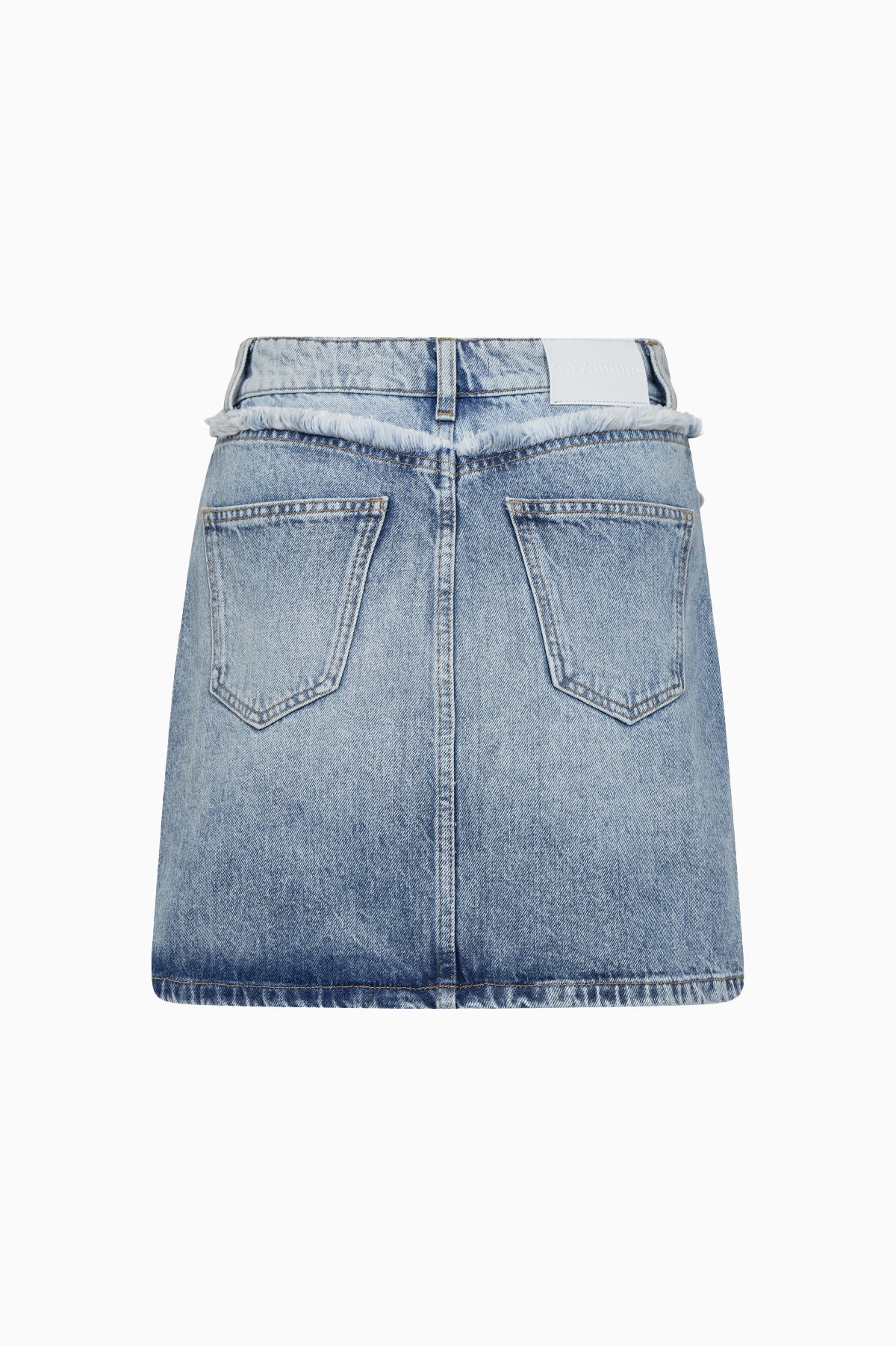 Bowie Block Skirt - Fade Denim - RUM Amsterdam