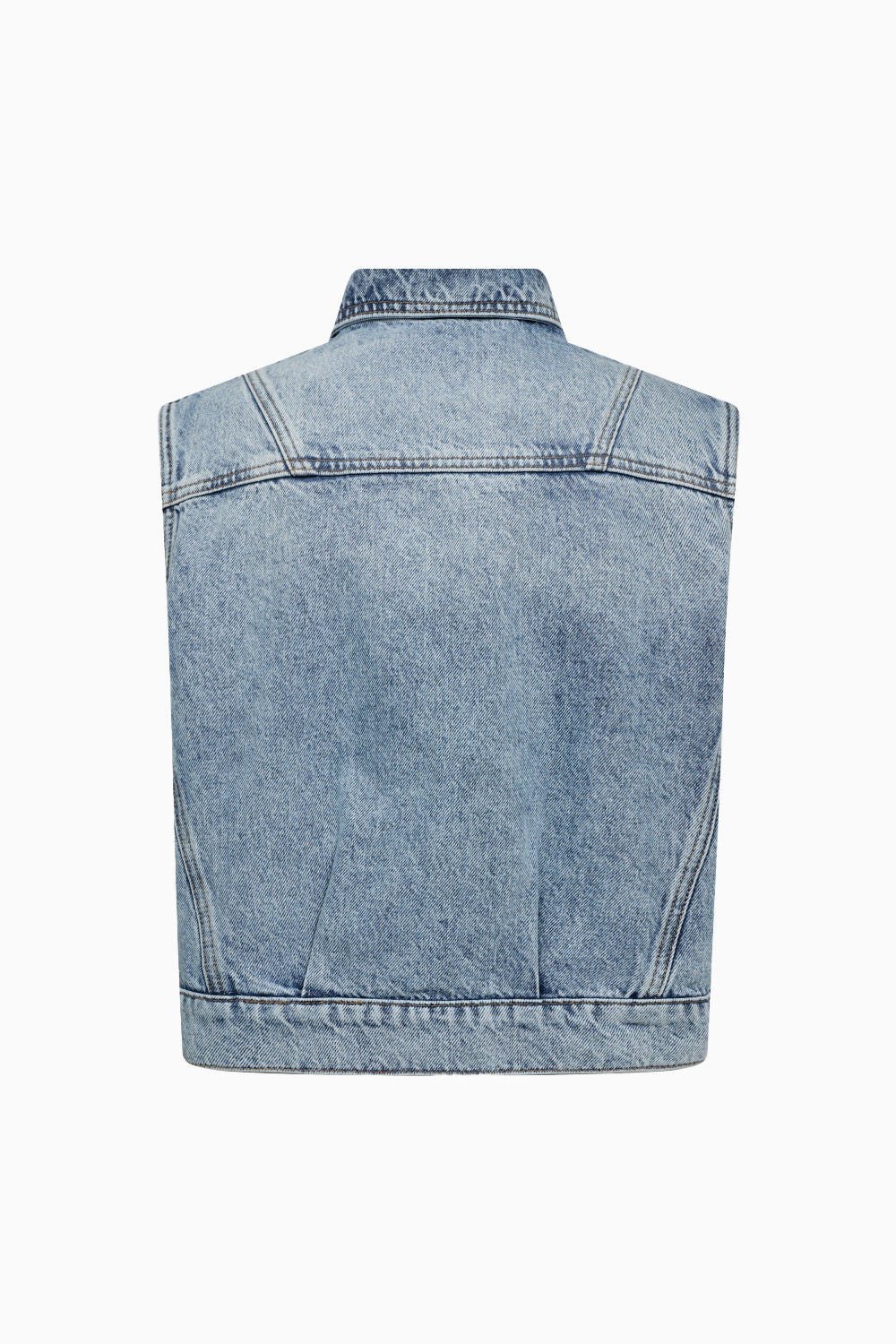 Bowie Denim Vest - Fade Denim