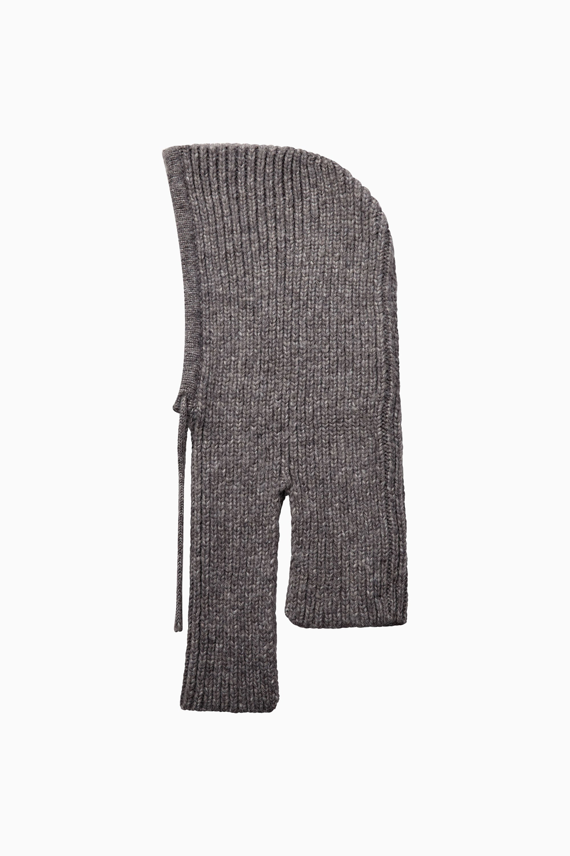 Hailey Balaclava Knit - Mid Grey