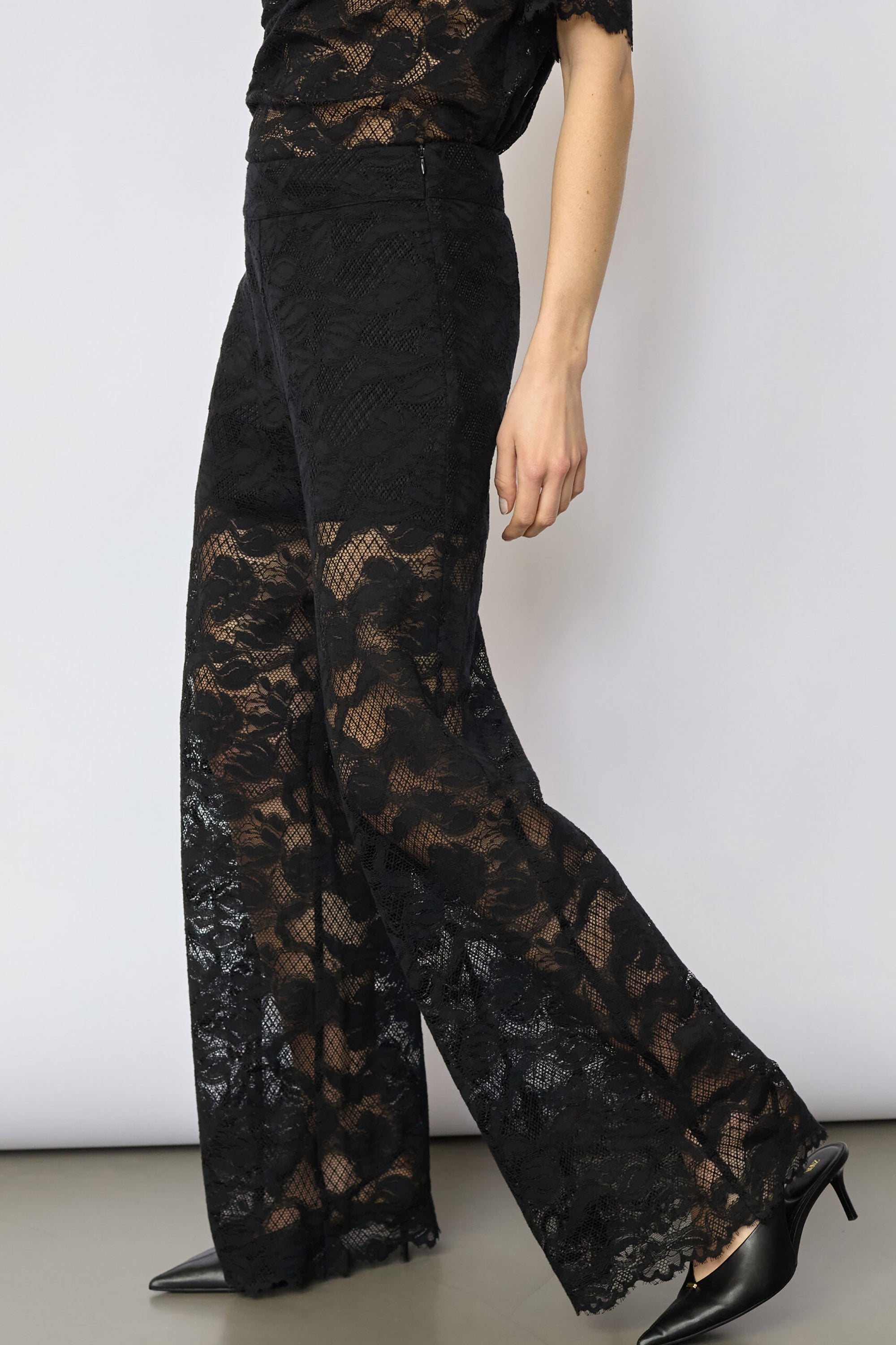 Lanny Lace Pant - Black