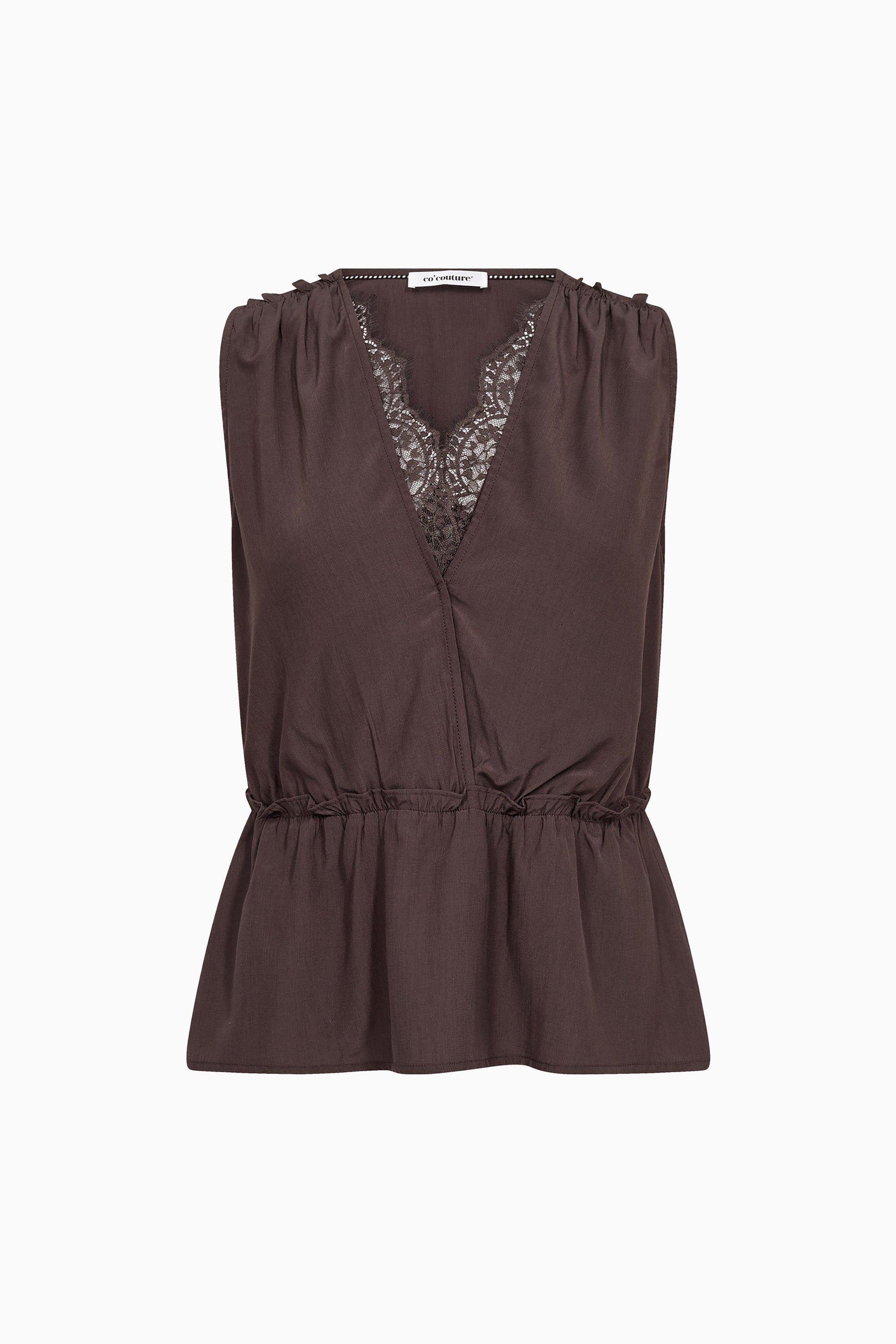 Sunny Lace Top - Dark Brown