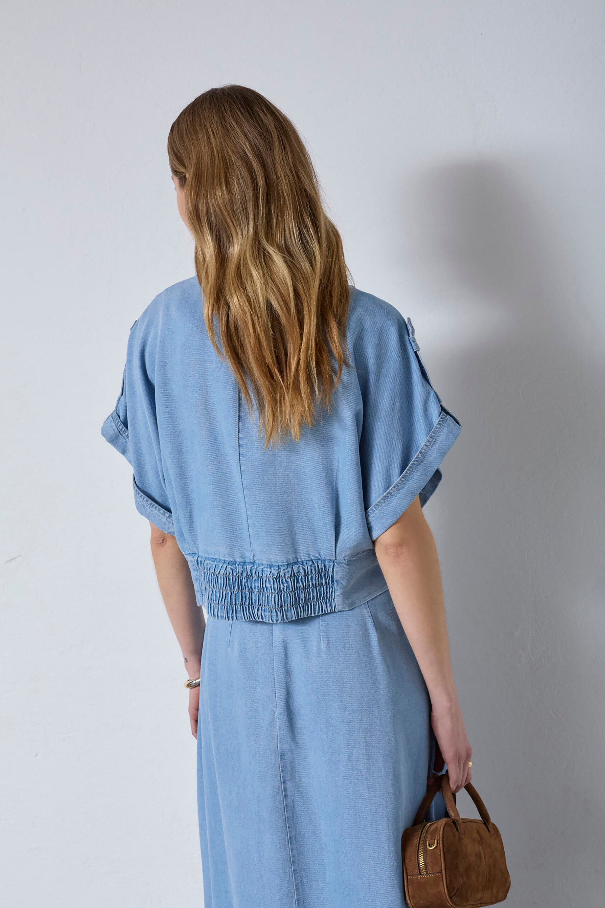Tilly Vest - Fade Denim