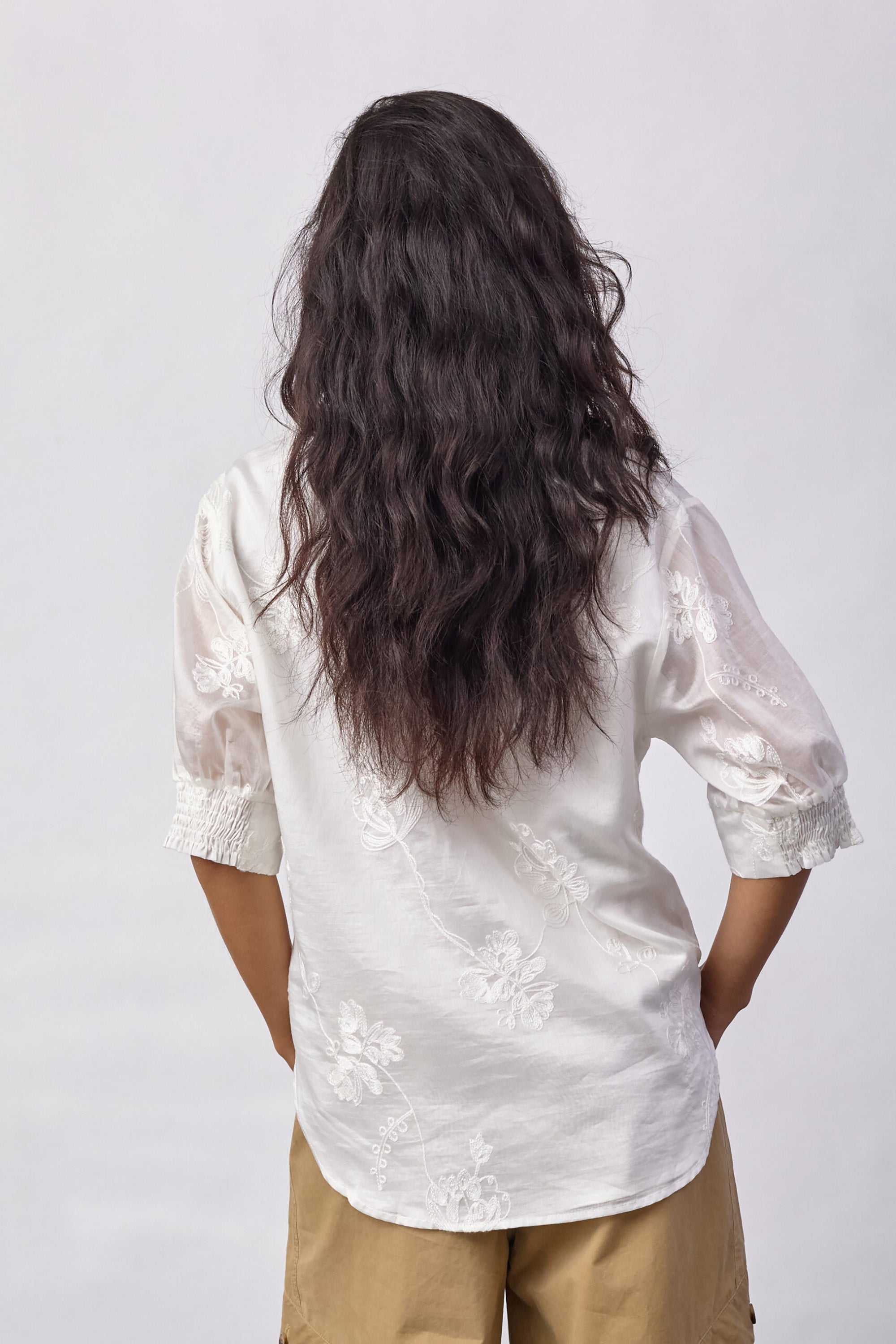 Vivian SS Blouse - Creme