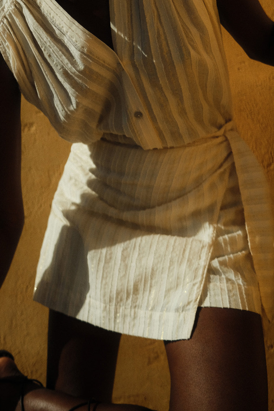 Ersa Short Skirt - Ecru - RUM Amsterdam