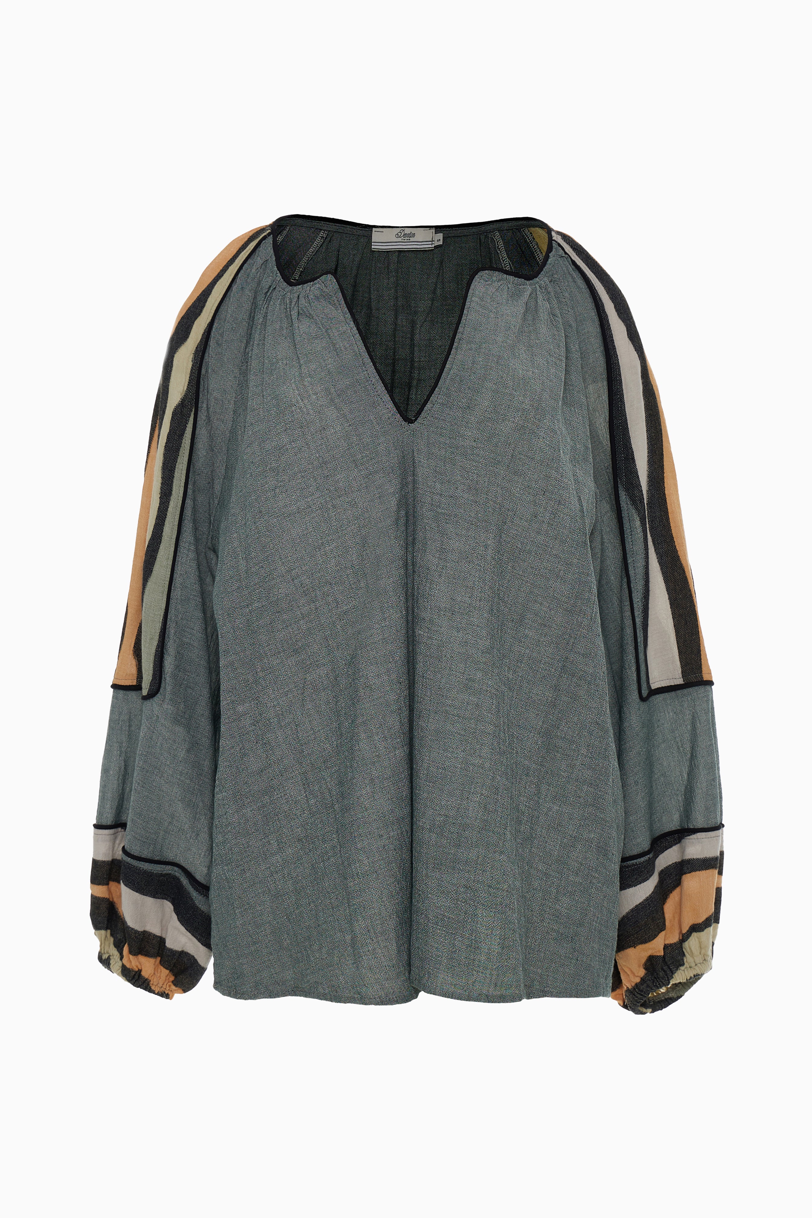 Serene Blouse Jacquard - Khaki - RUM Amsterdam