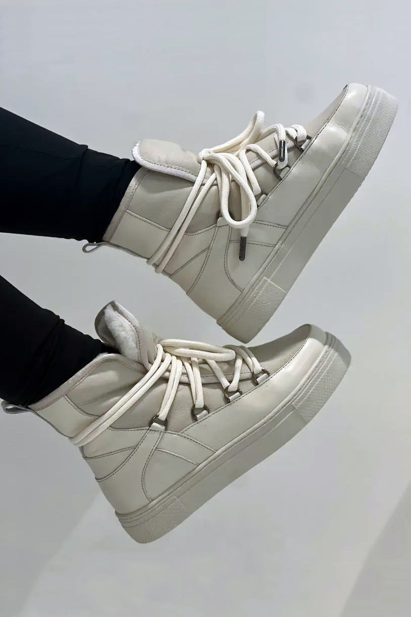 Est'Seven Mouton Sneaker Napa - Off White - RUM Amsterdam