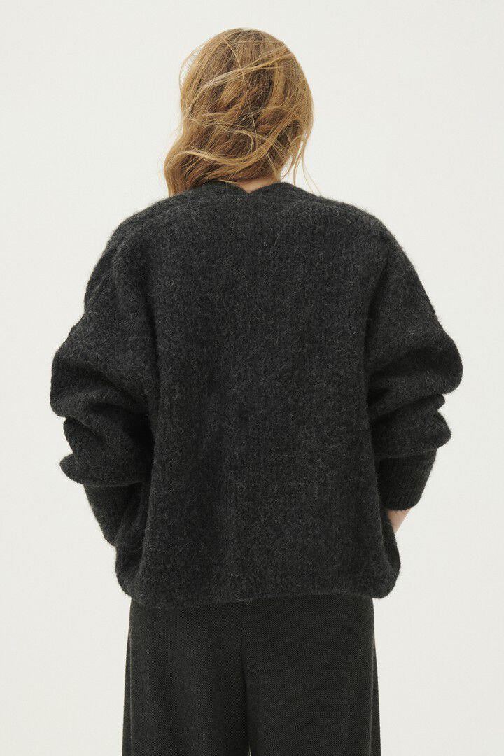 American Vintage East Cardigan - Charcoal Melange - RUM Amsterdam