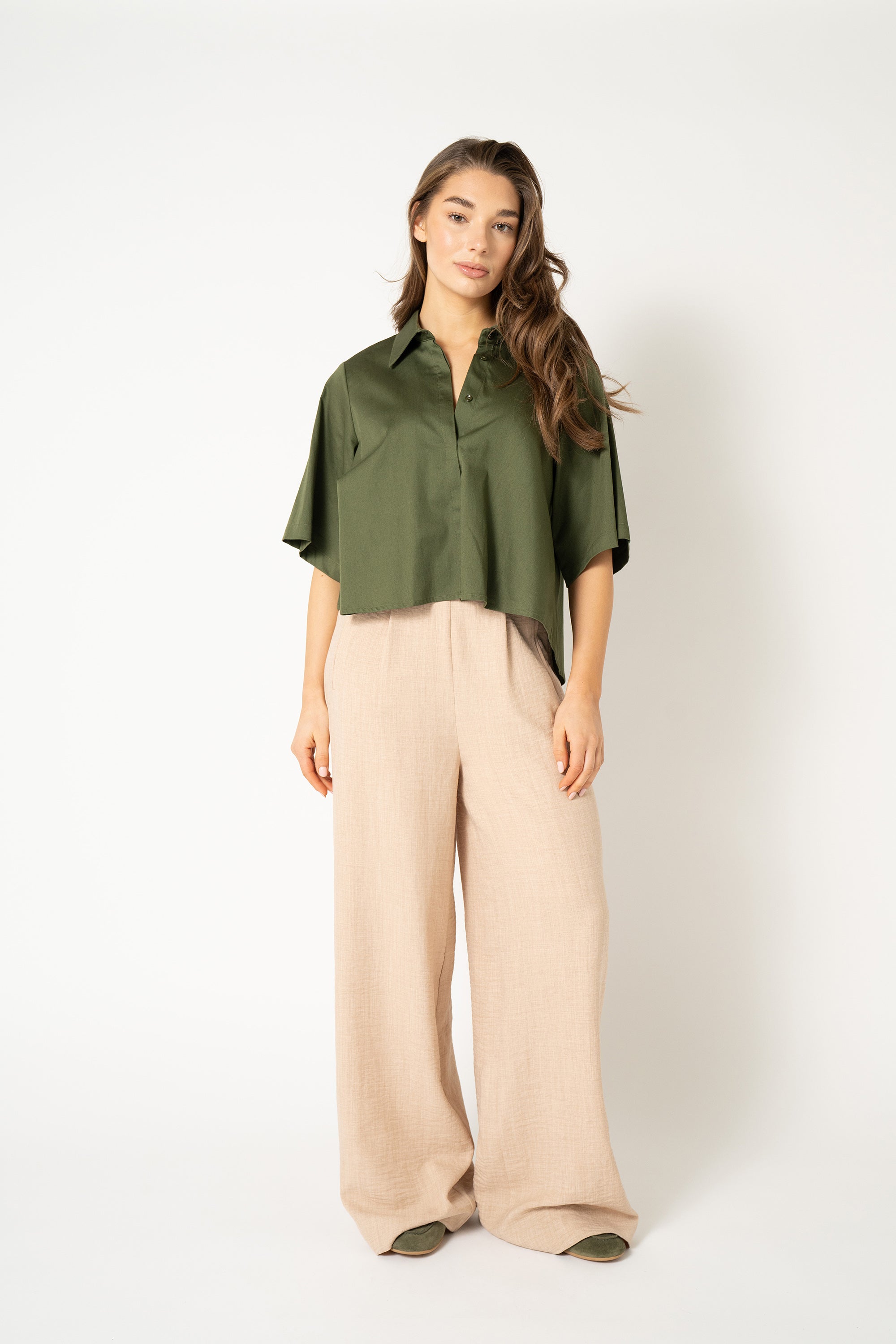 Alijah Blouse - Army Green