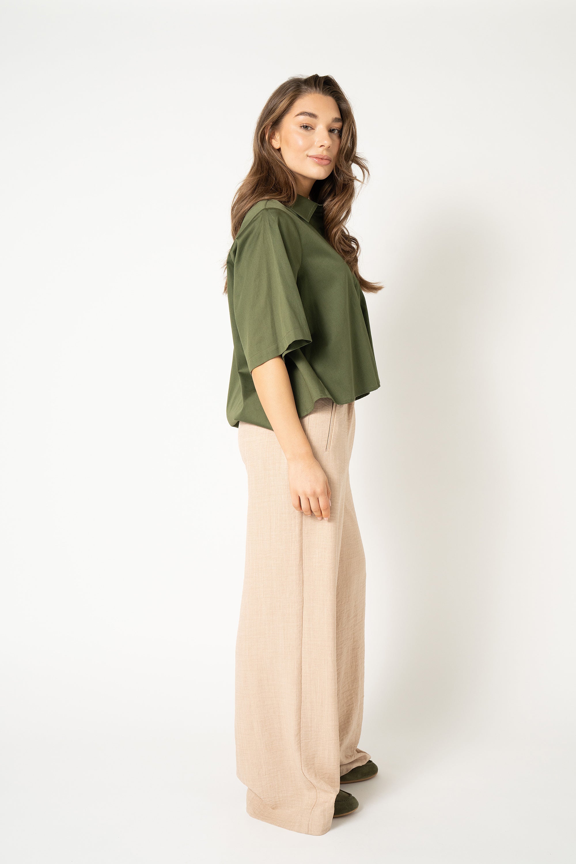 Alijah Blouse - Army Green