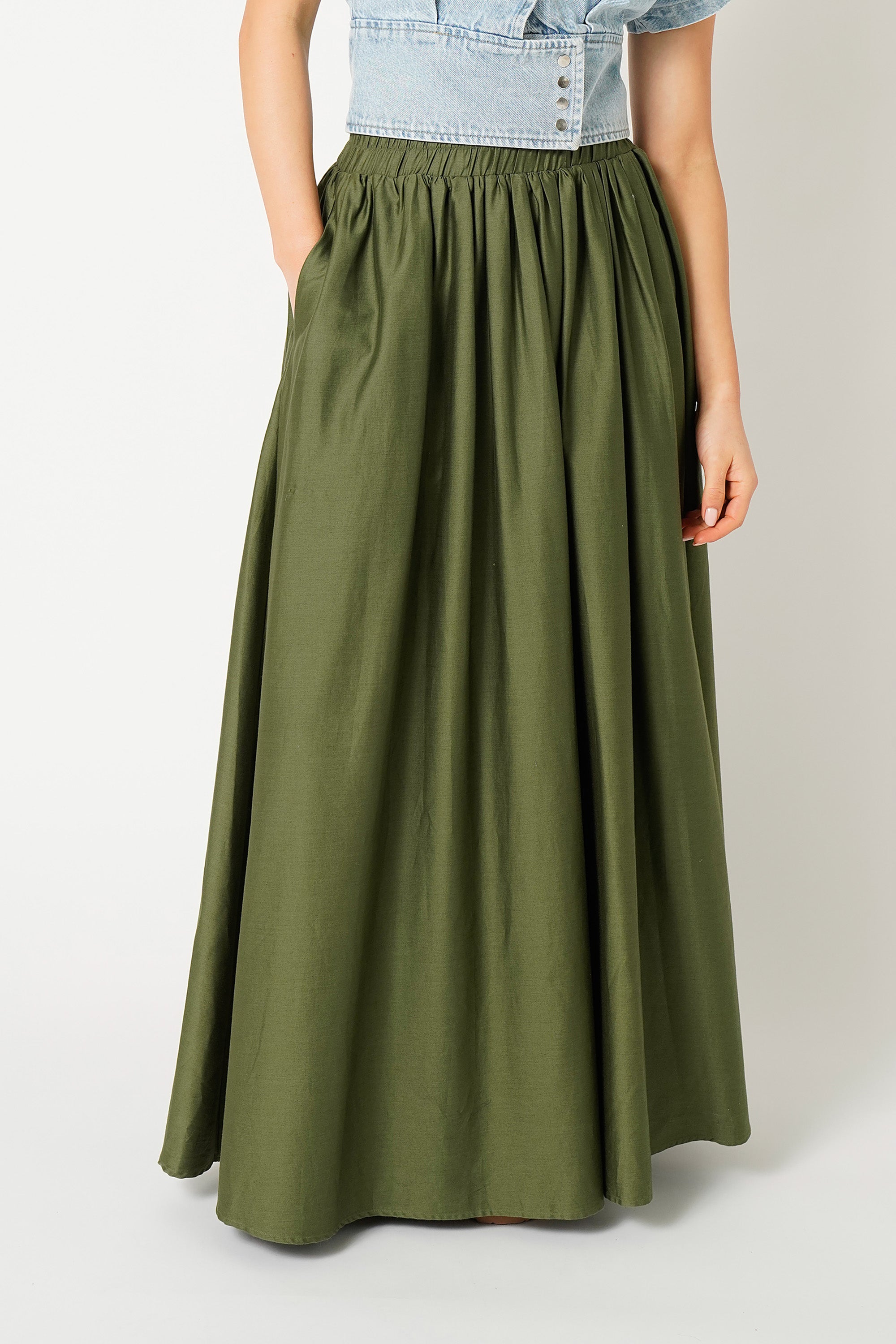 Aylin Skirt - Army Green