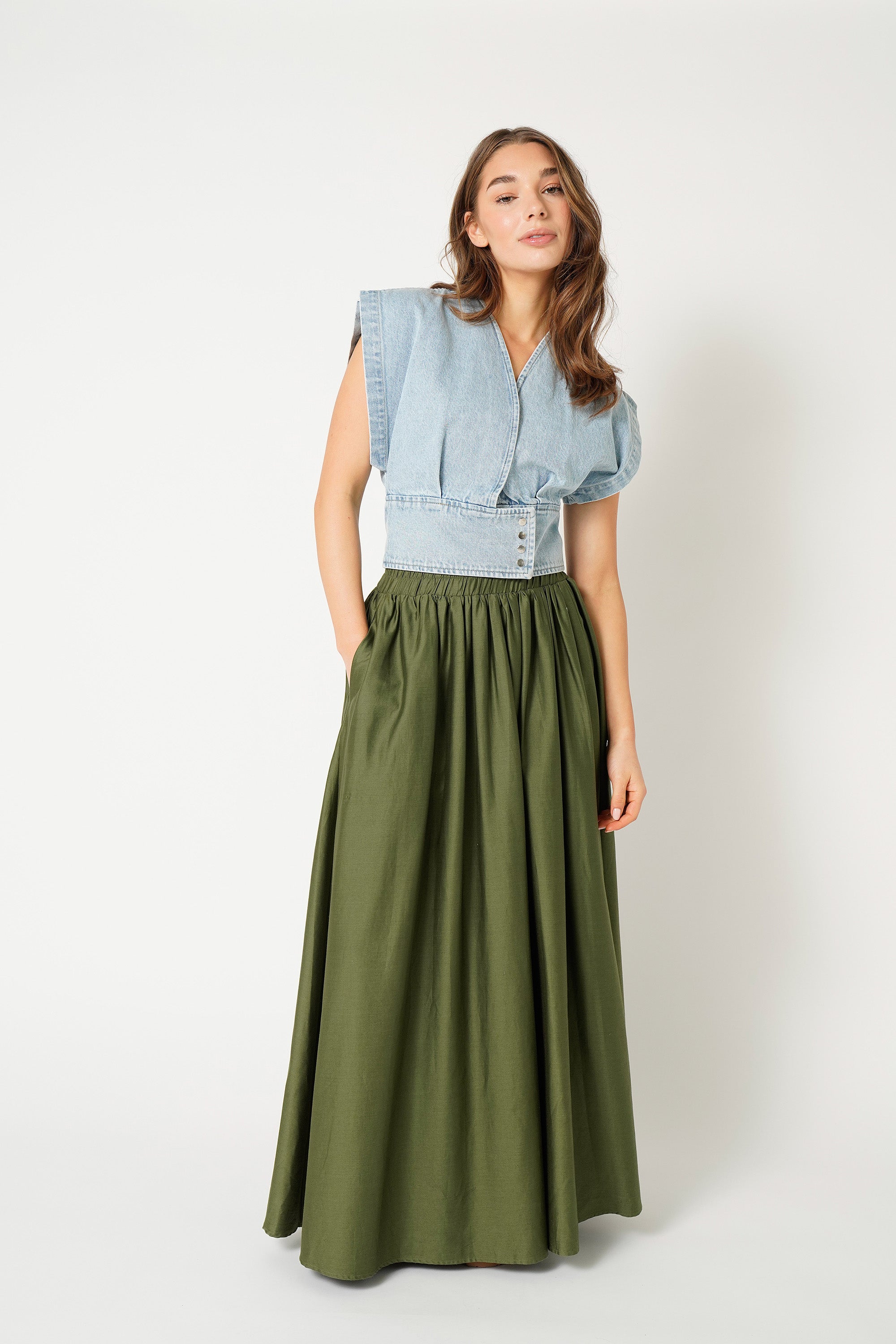 Aylin Skirt - Army Green