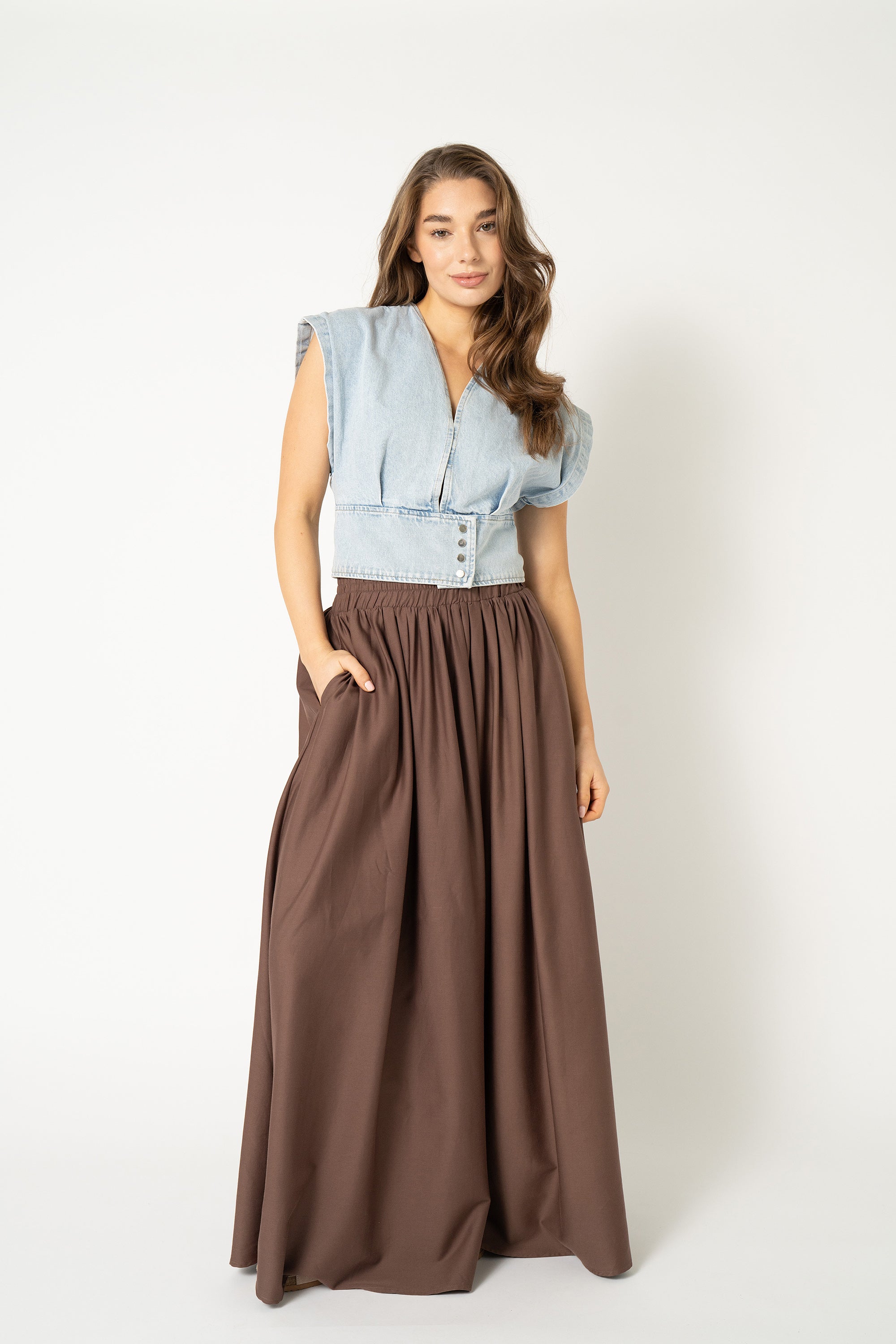 Aylin Skirt - Warm Brown