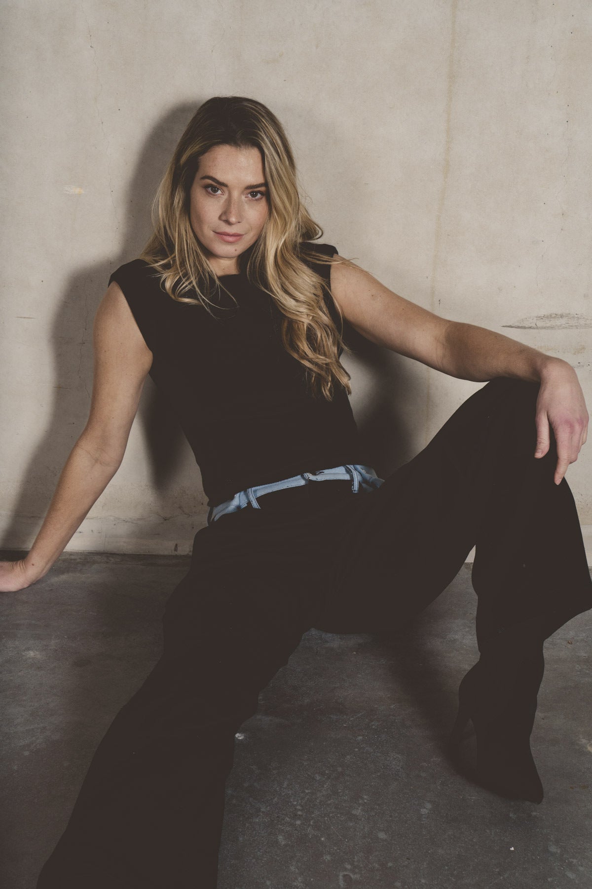 Griffith Denim Trouser - Black Denim / Washed Denim Top - RUM Amsterdam
