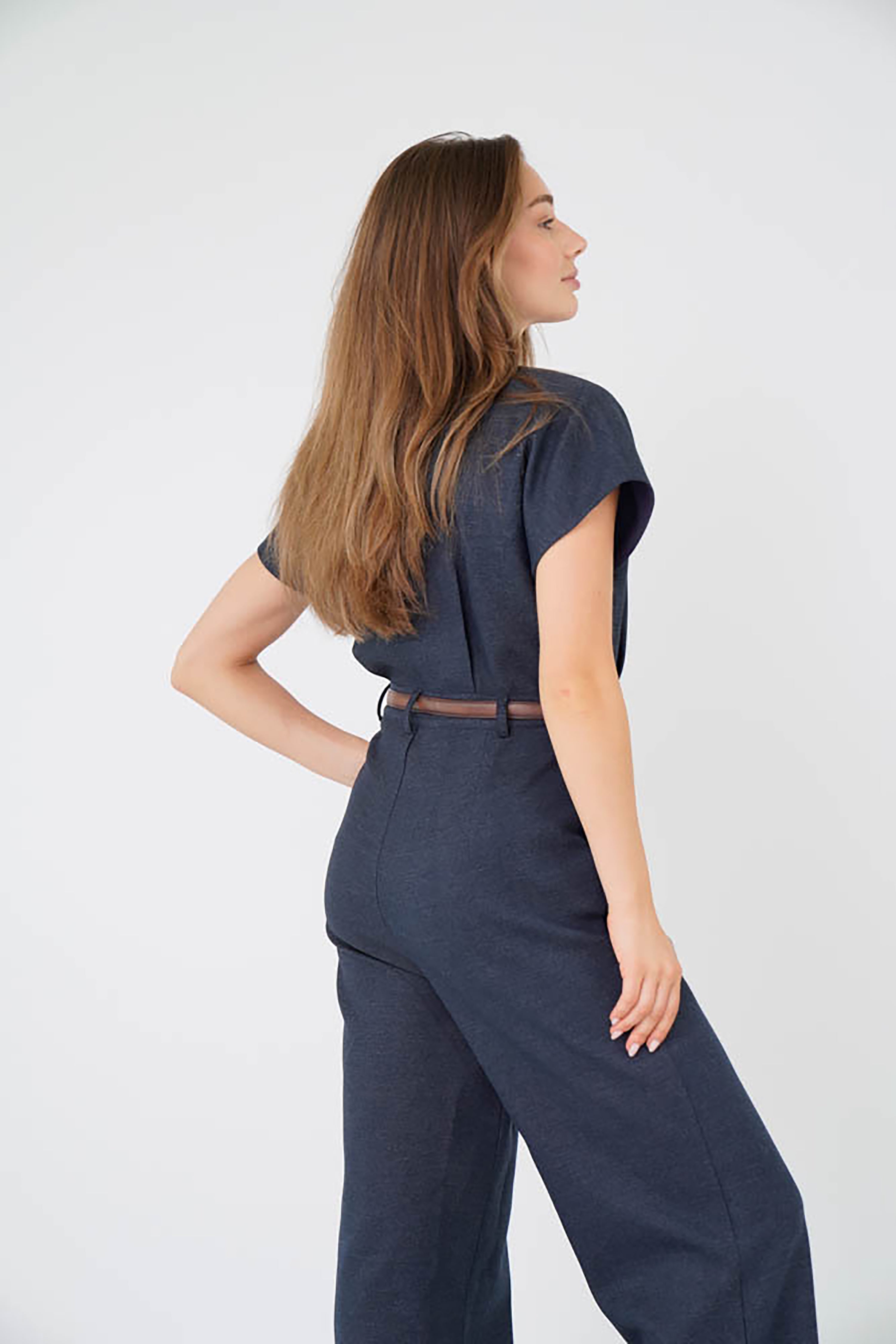 Haley Jumpsuit - Denim Look