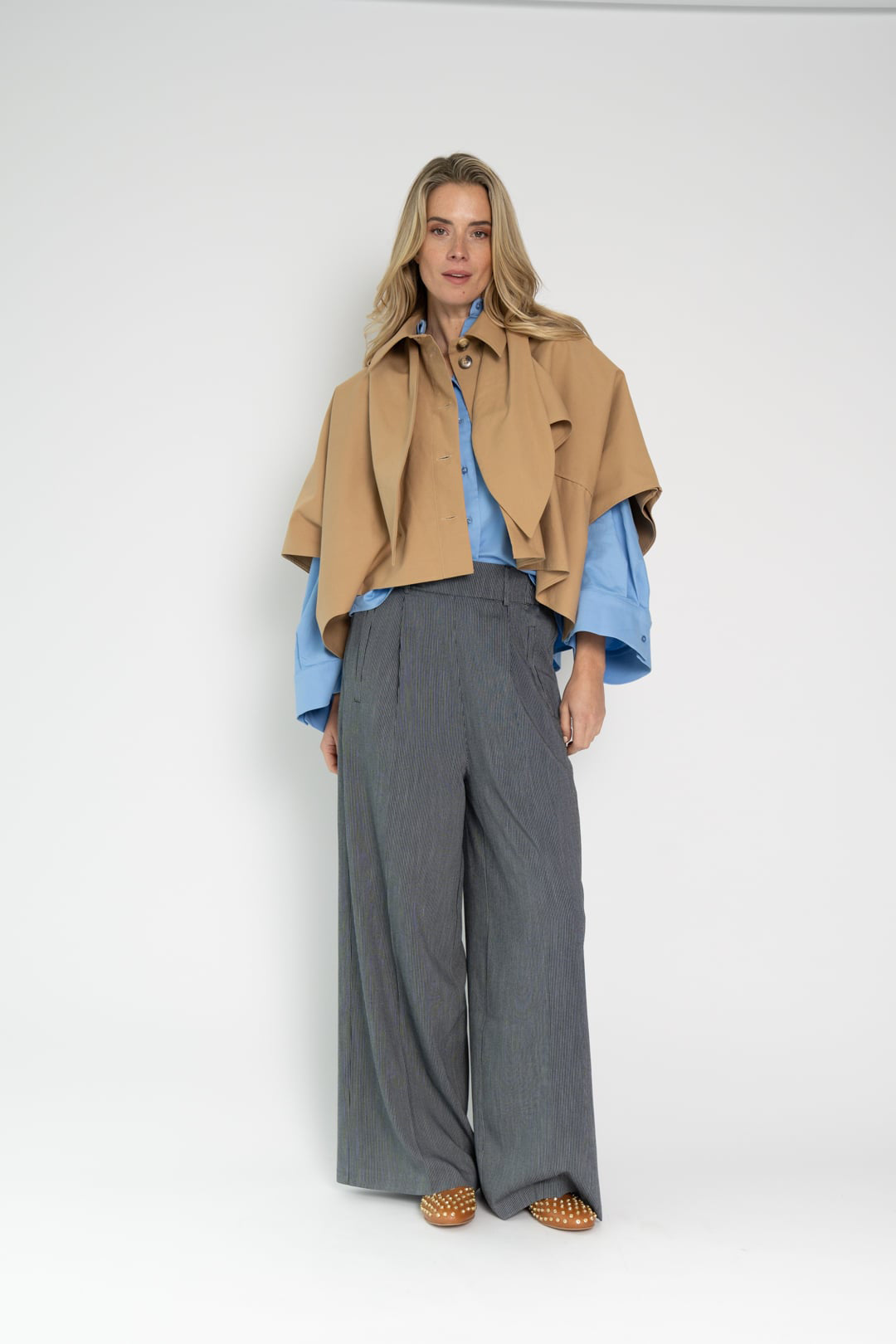 Jildau Trouser - Blue Stripe Denim - RUM Amsterdam