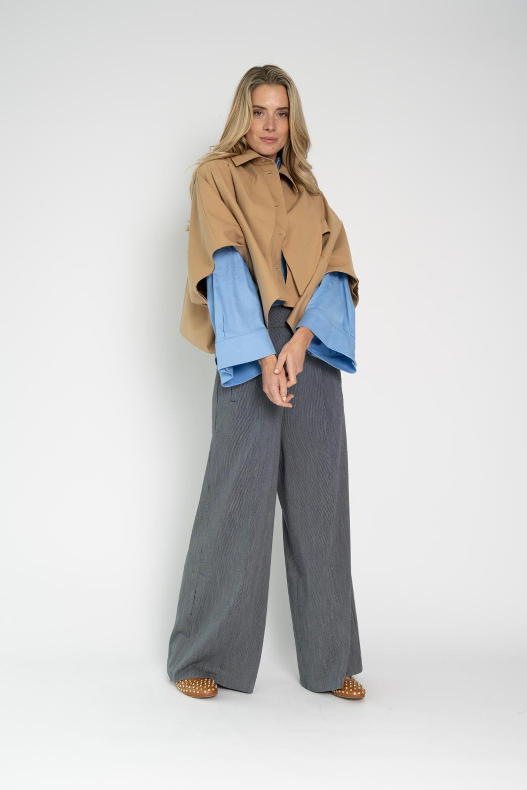 Jildau Trouser - Blue Stripe Denim - RUM Amsterdam