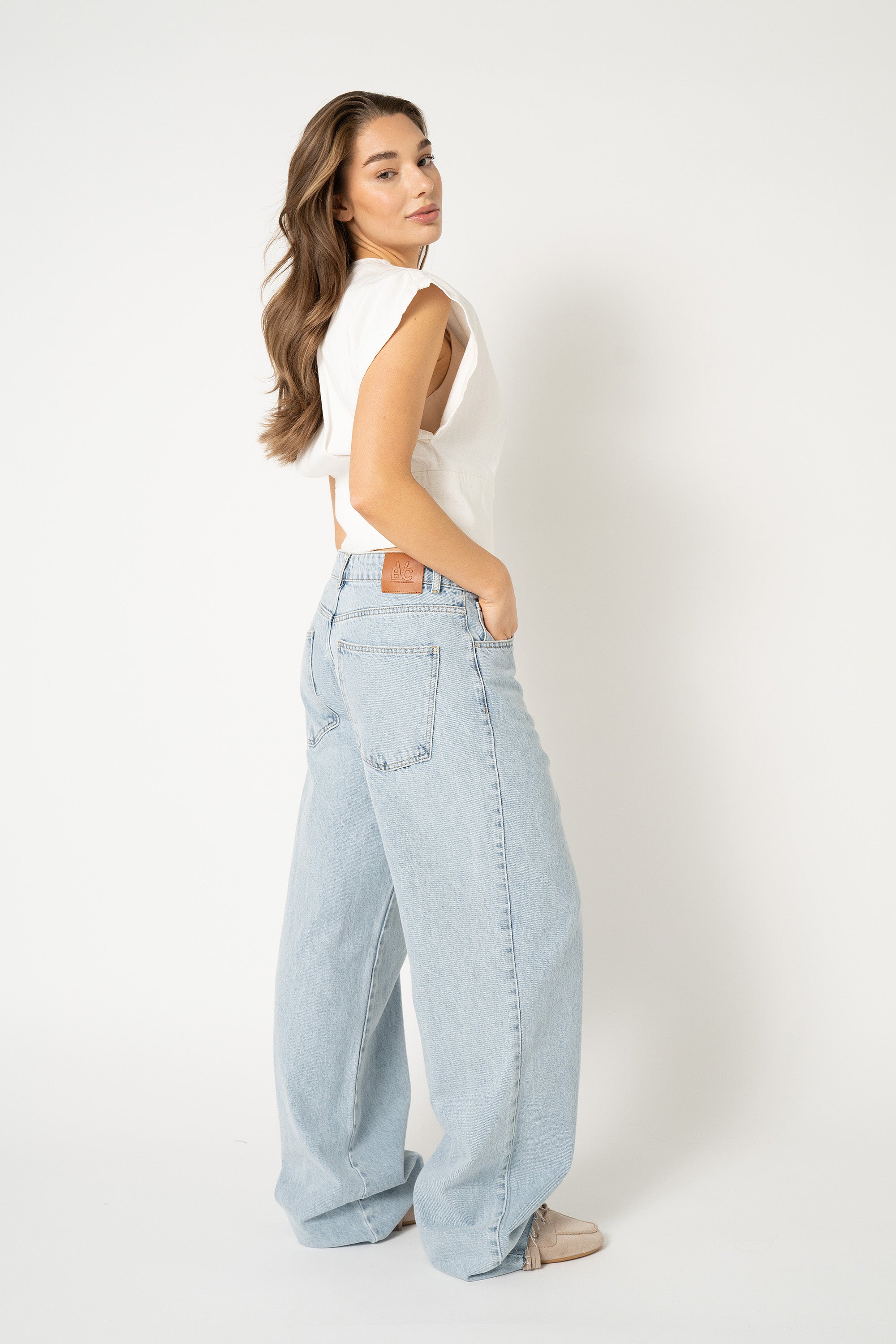 Pfeiffer Denim Top - White