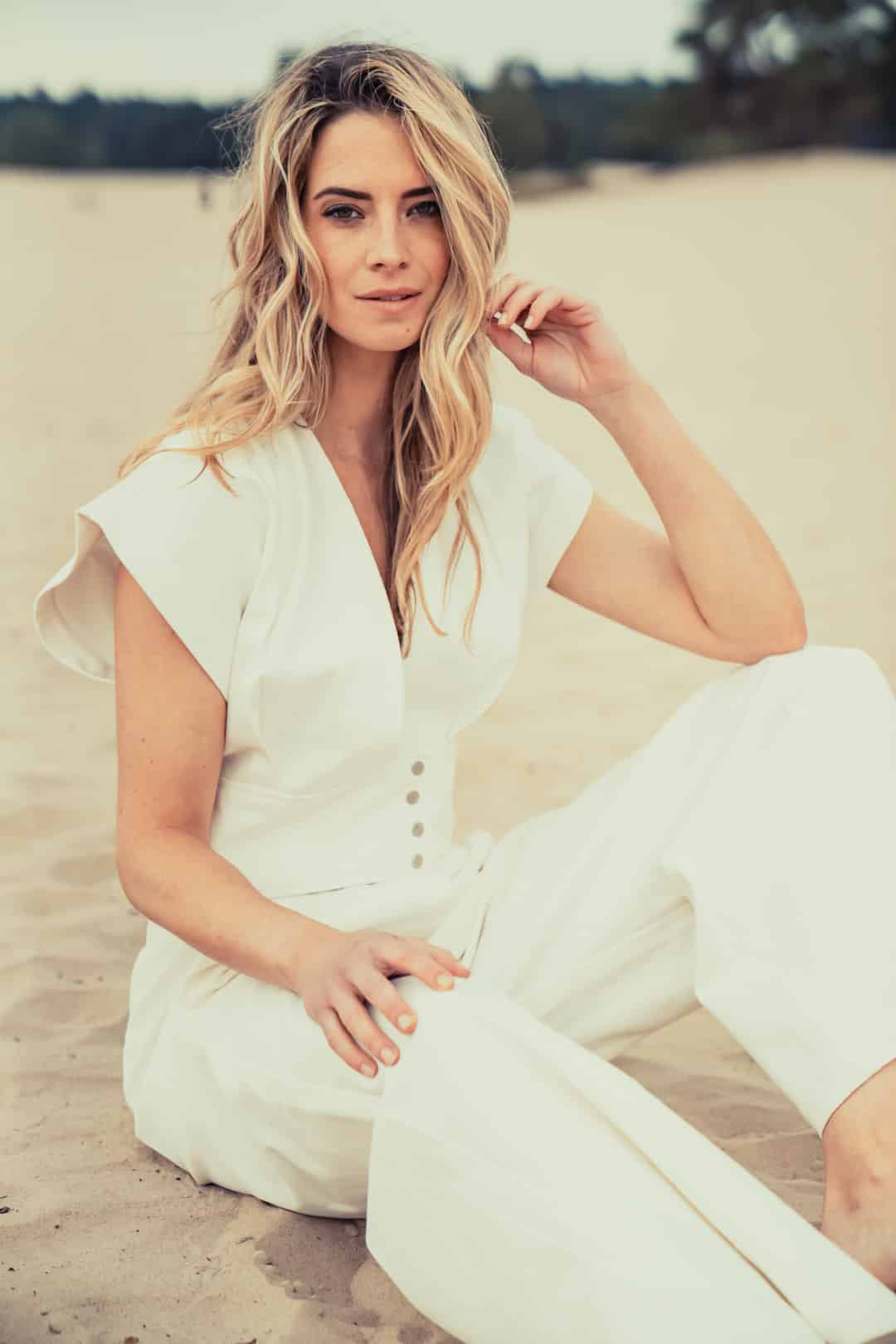 Pfeiffer Top - White Denim - RUM Amsterdam