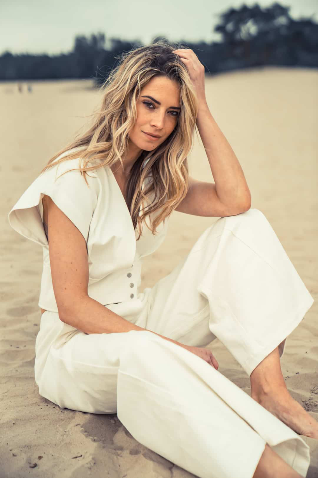 Pfeiffer Top - White Denim - RUM Amsterdam