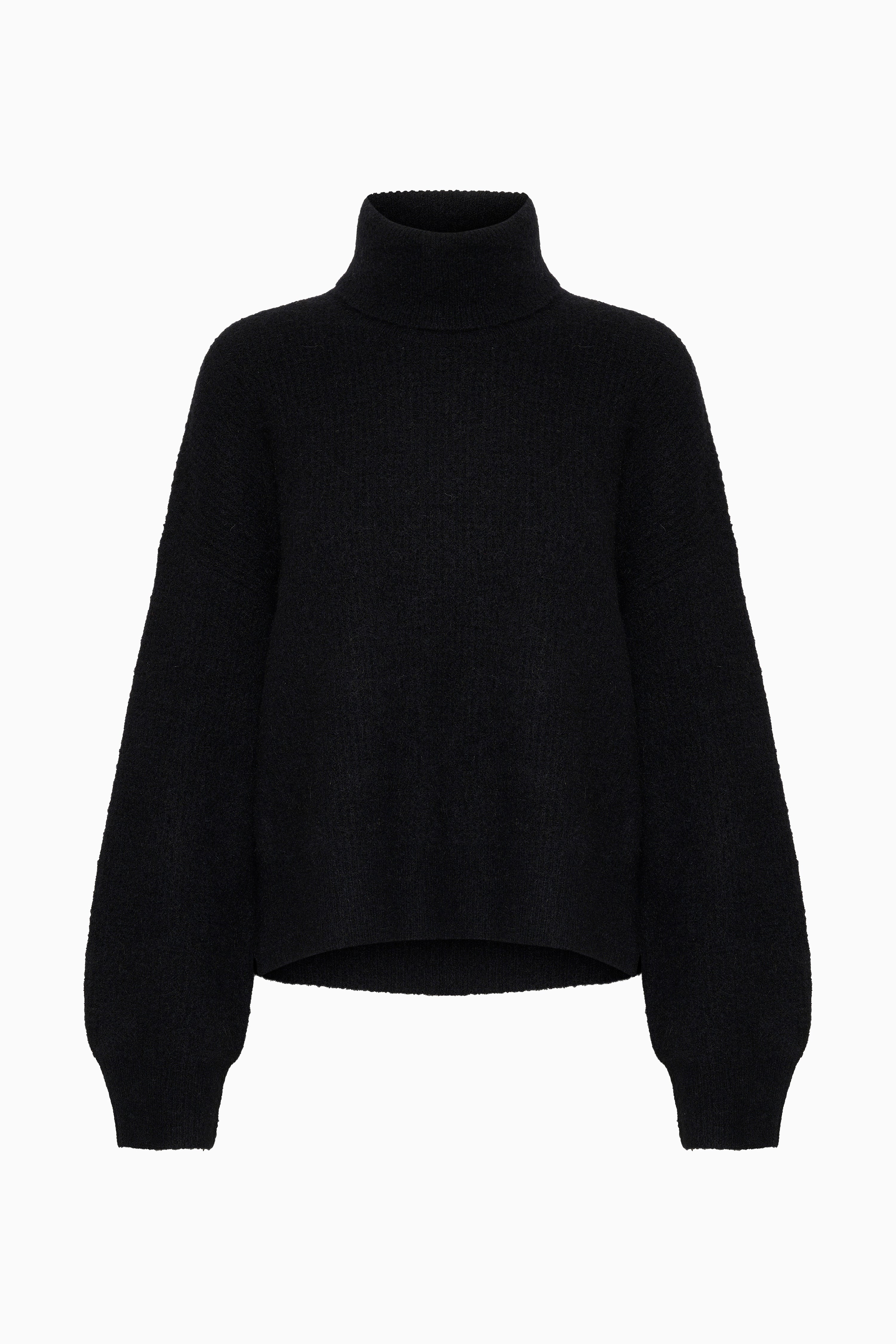 Alpha Rollneck Pullover - Black