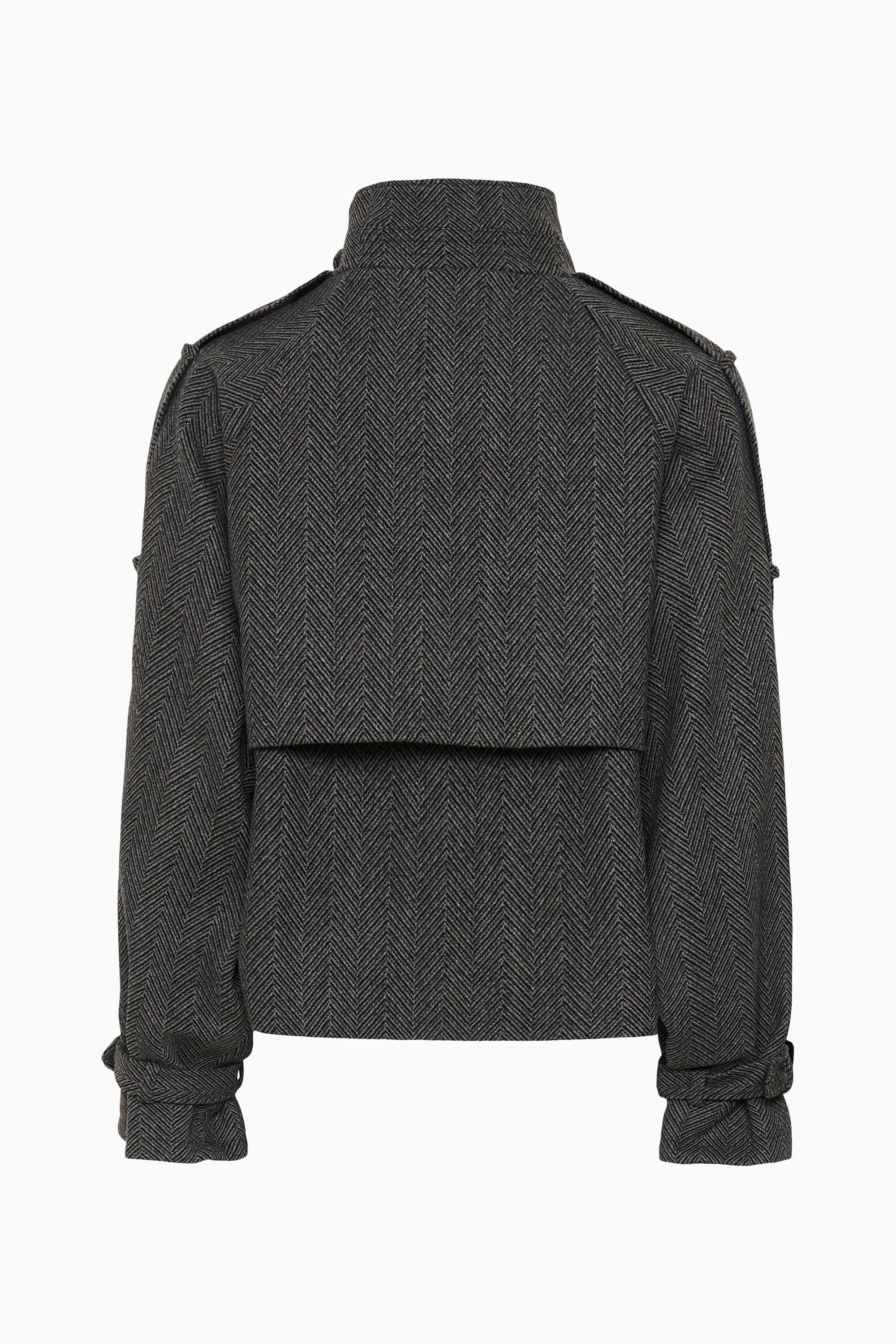 Avic Jacket - Herringbone Black