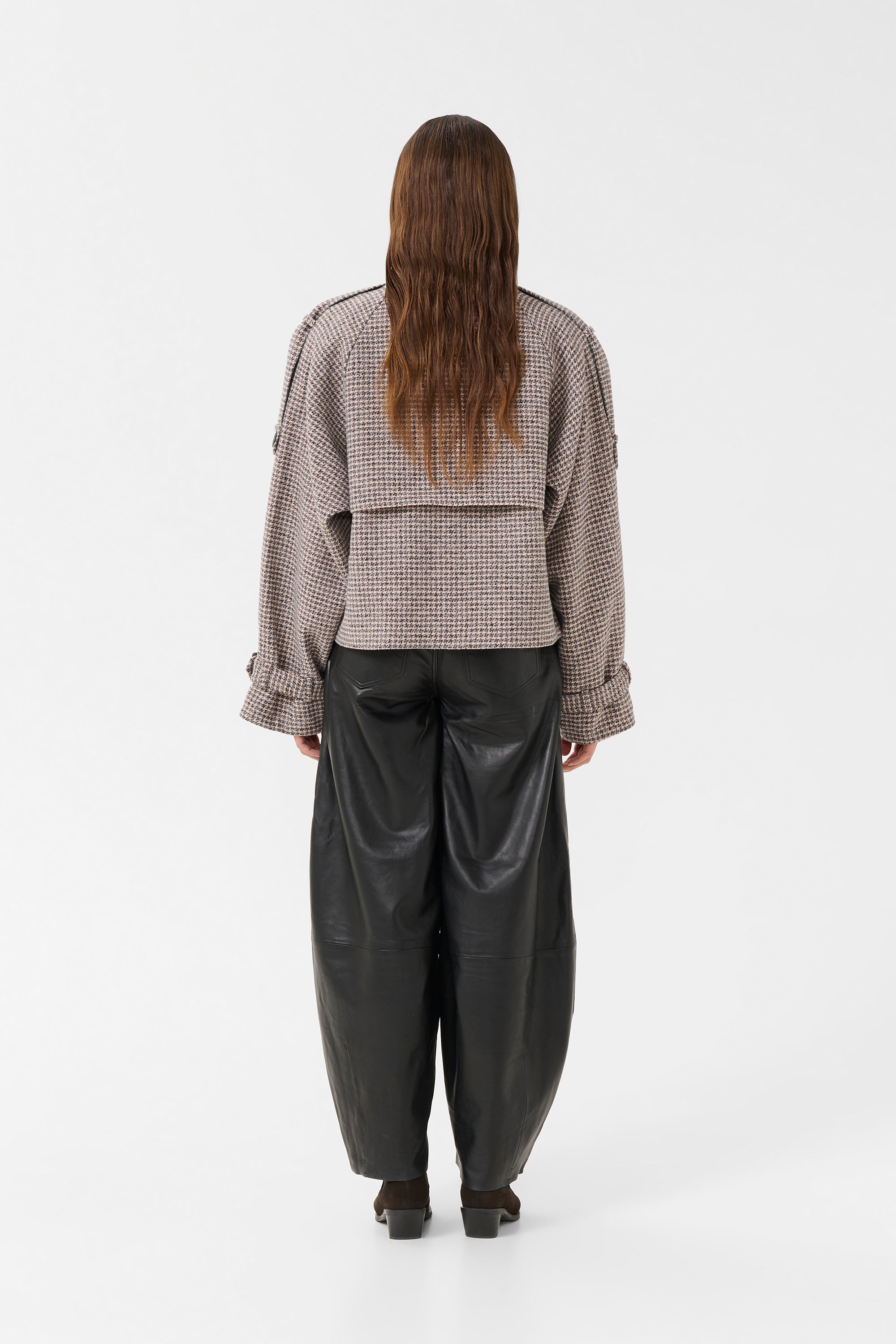 Avic Jacket - Rose Dust / Grey Houndstooth