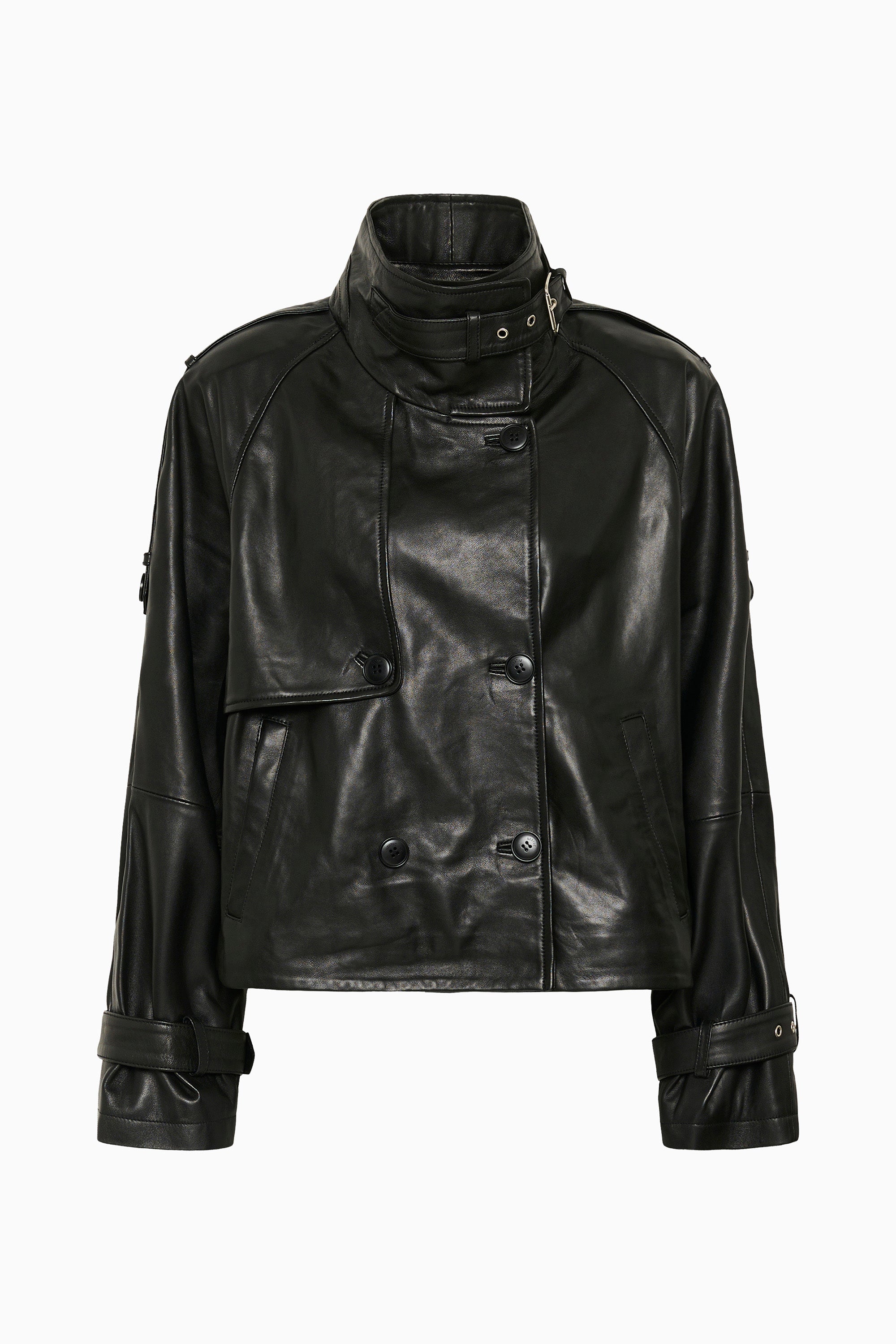 Avic Leather Jacket - Black
