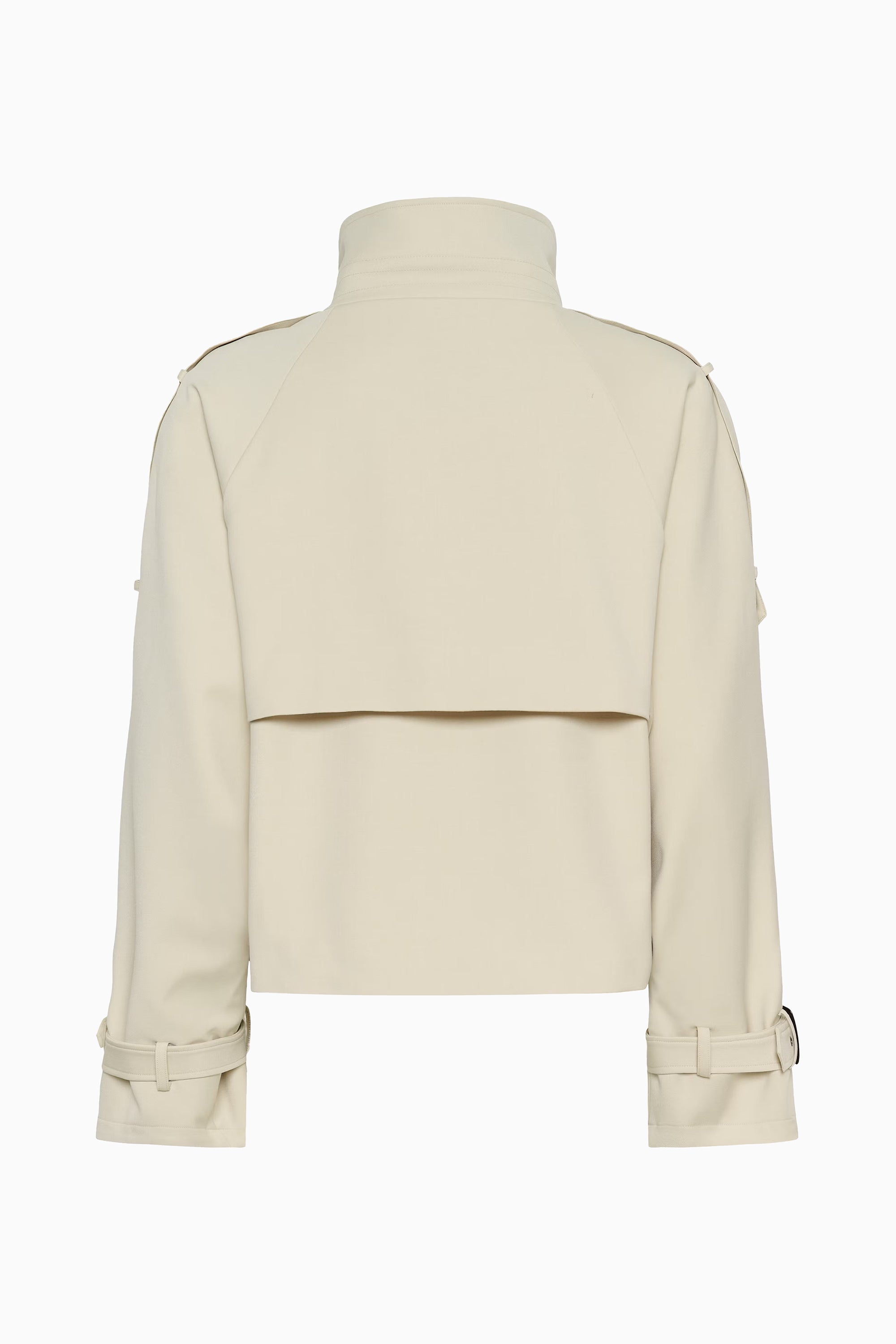 Avic Short Trench Jacket - Ancient Scroll