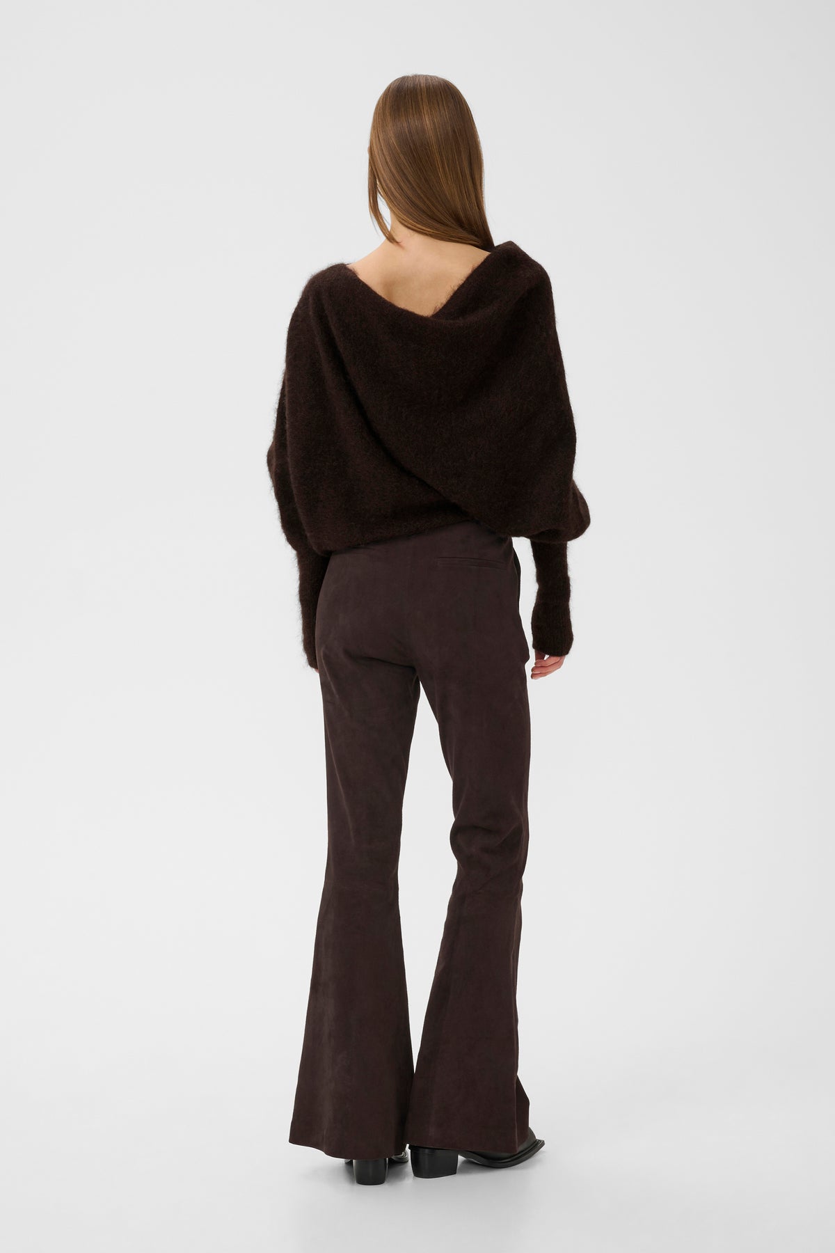 Debbie Drape Pullover - Ganache Melange