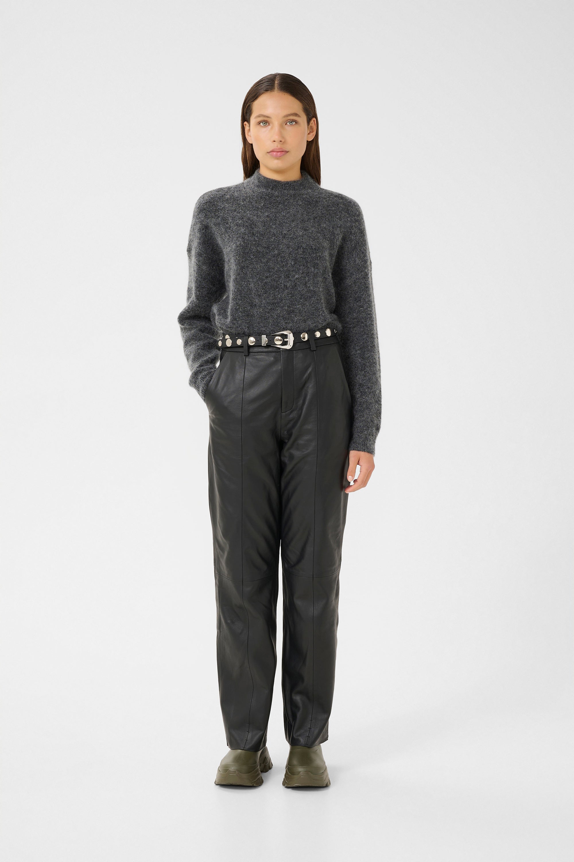 Debbie Pullover - Charcoal Melange