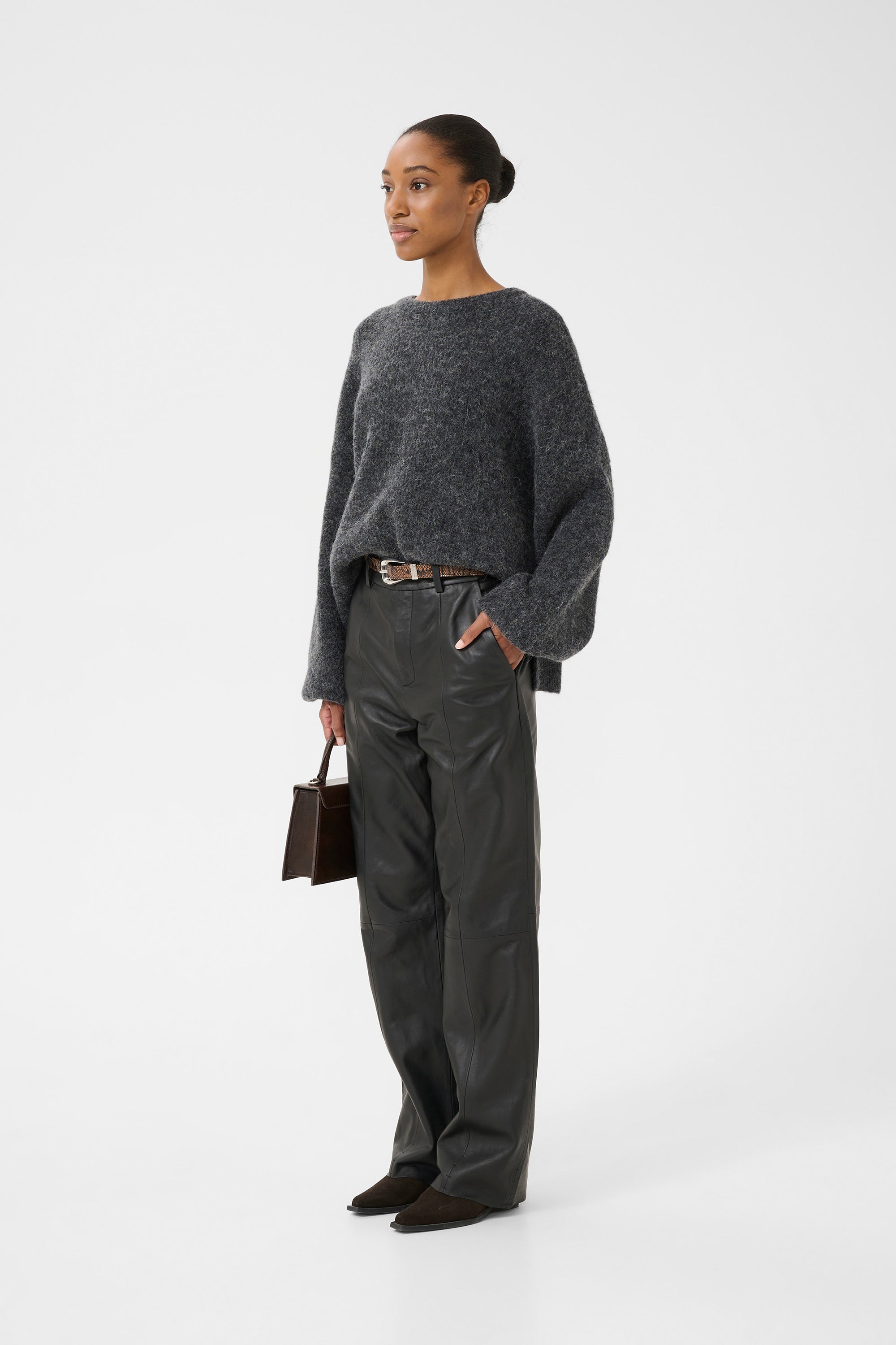 Debbie Pullover - Charcoal Melange