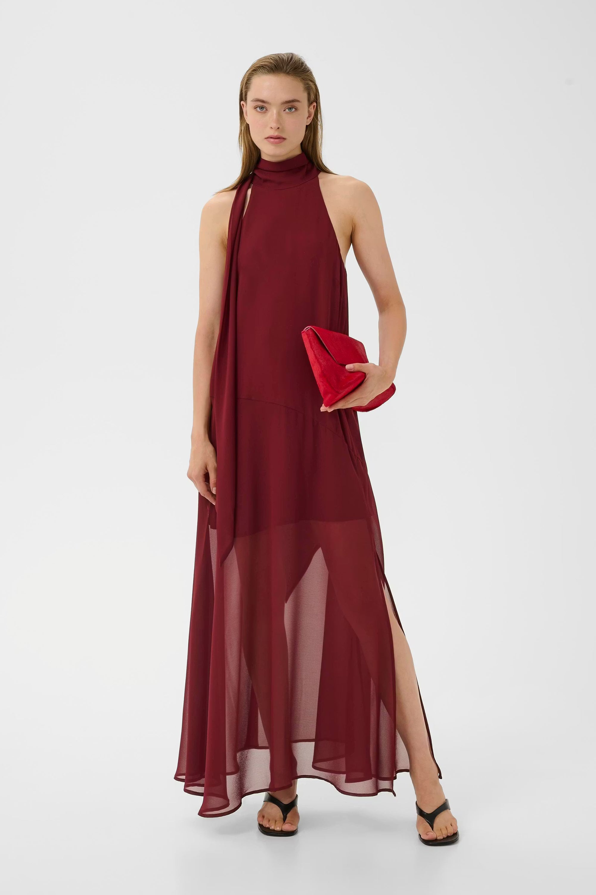 Dorah Dress - Cabernet