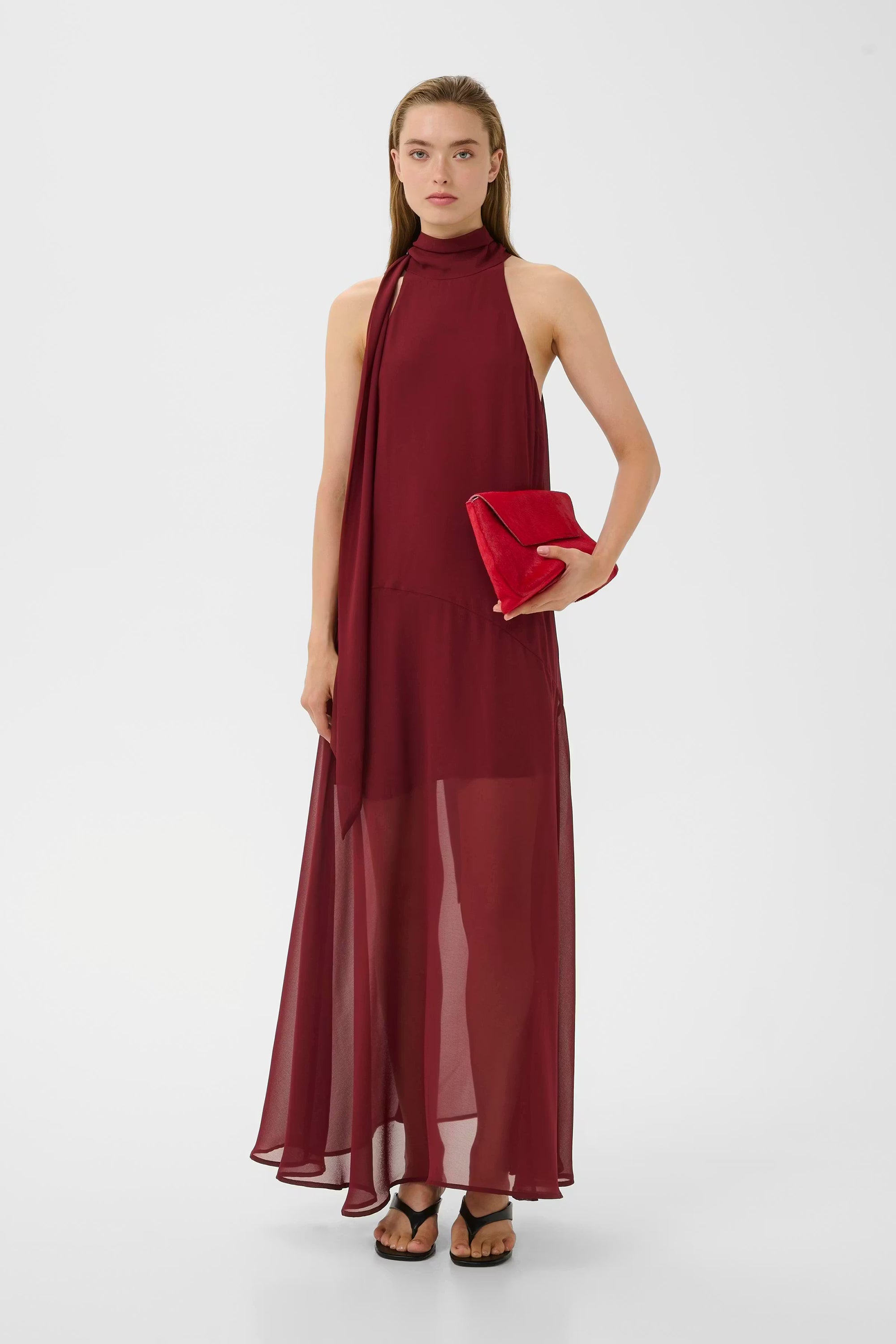 Dorah Dress - Cabernet