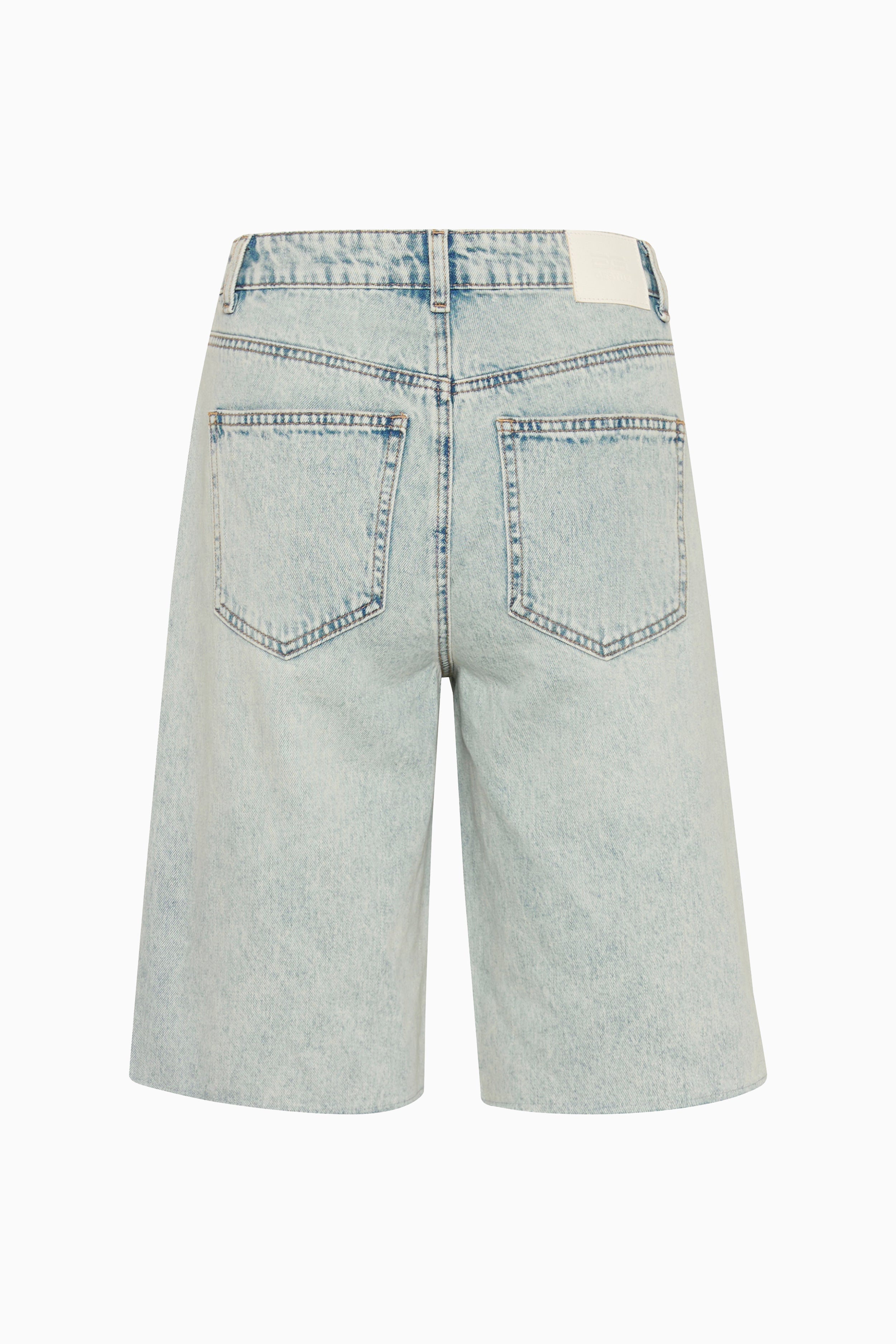 Asher HW Long Shorts - Mid Acid Wash