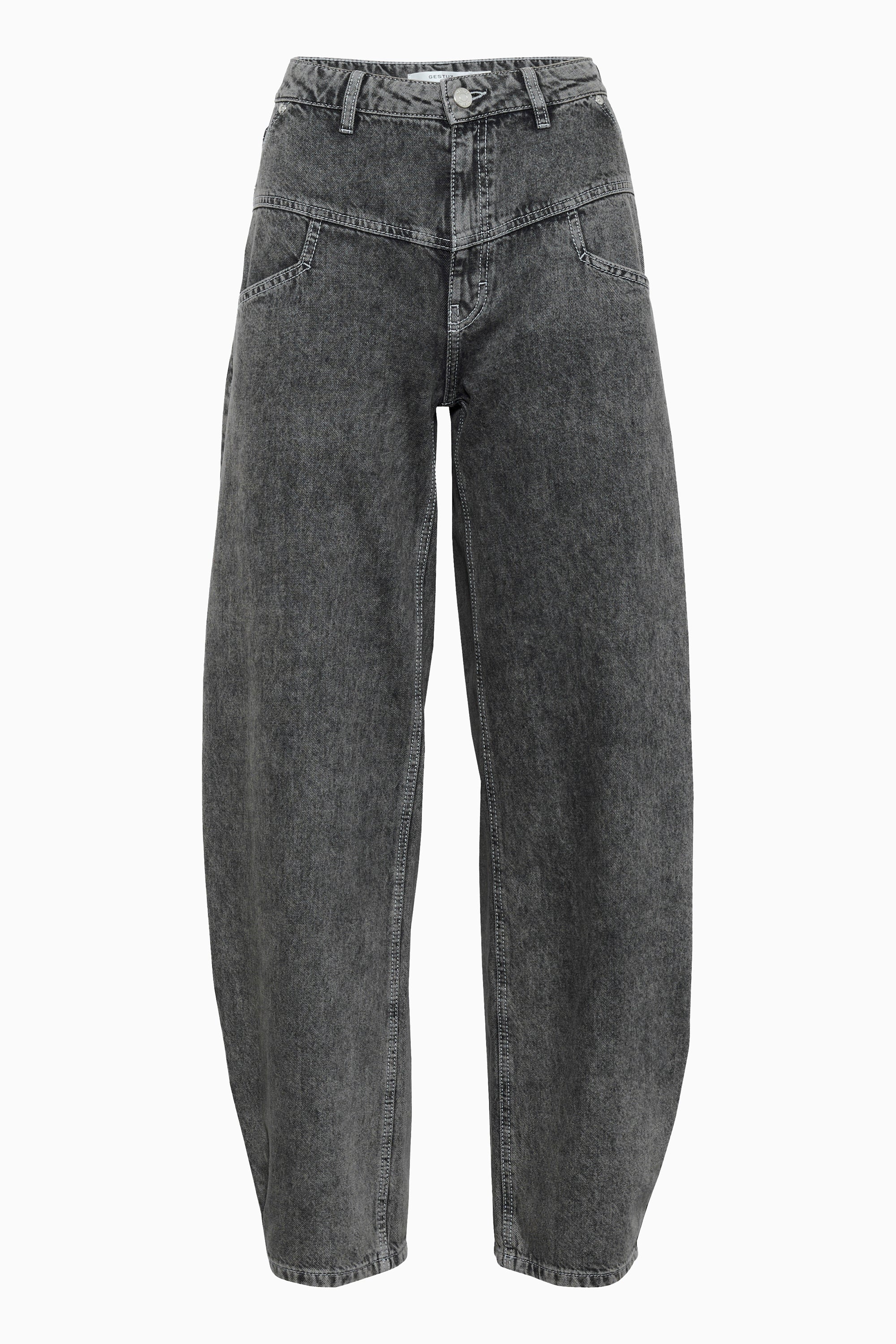 Josie HW Barrel Jeans - Greige Denim Wash - RUM Amsterdam