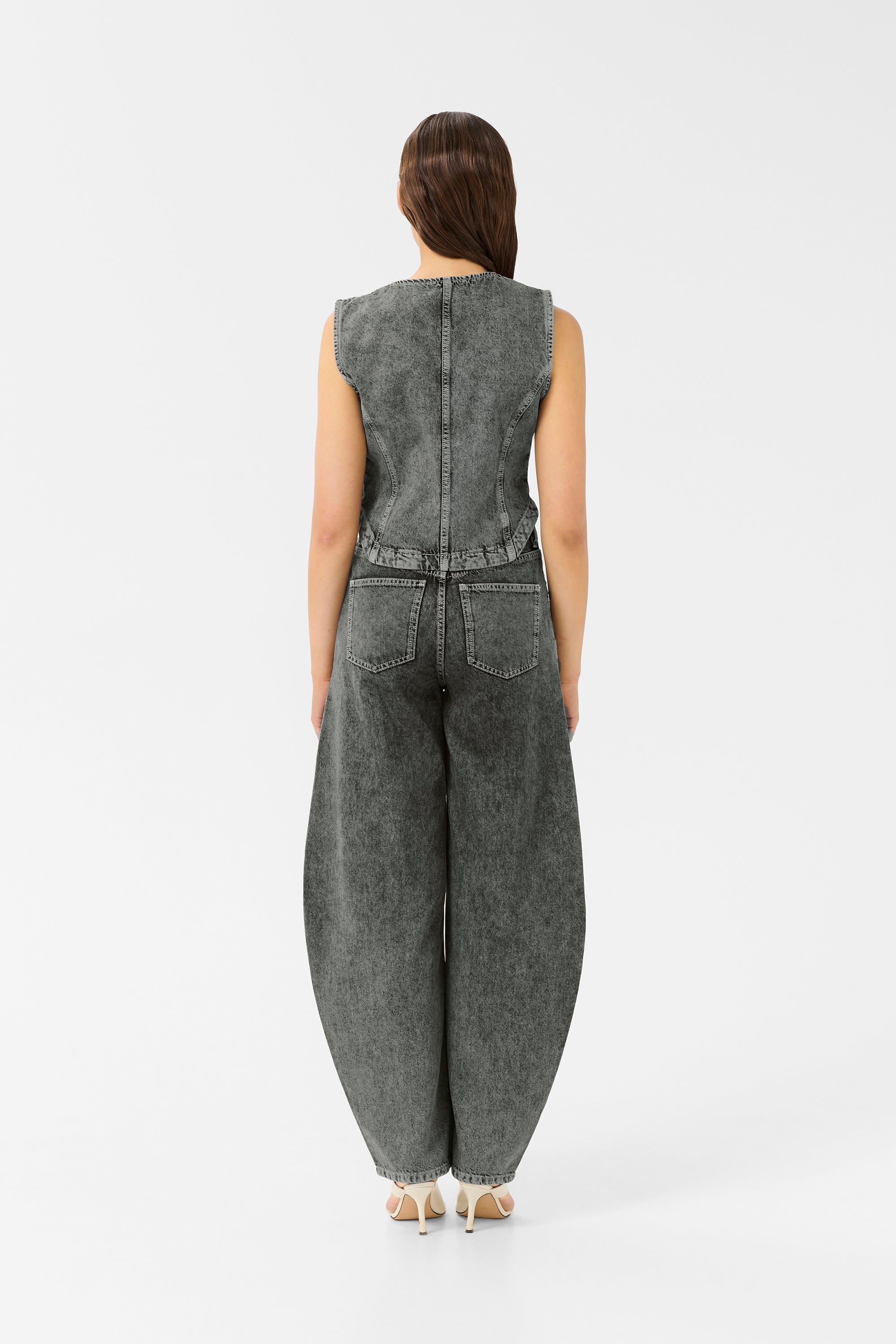 Josie HW Barrel Jeans - Greige Denim Wash - RUM Amsterdam