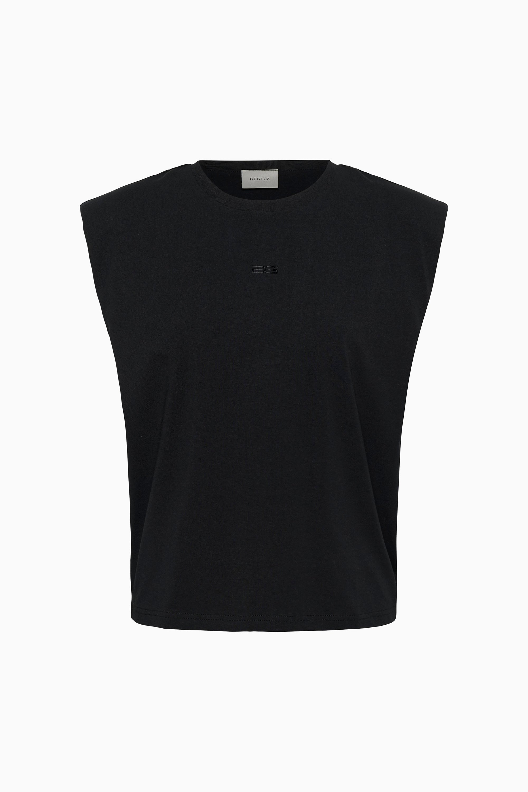 Kathrin Muscle Tee - Black