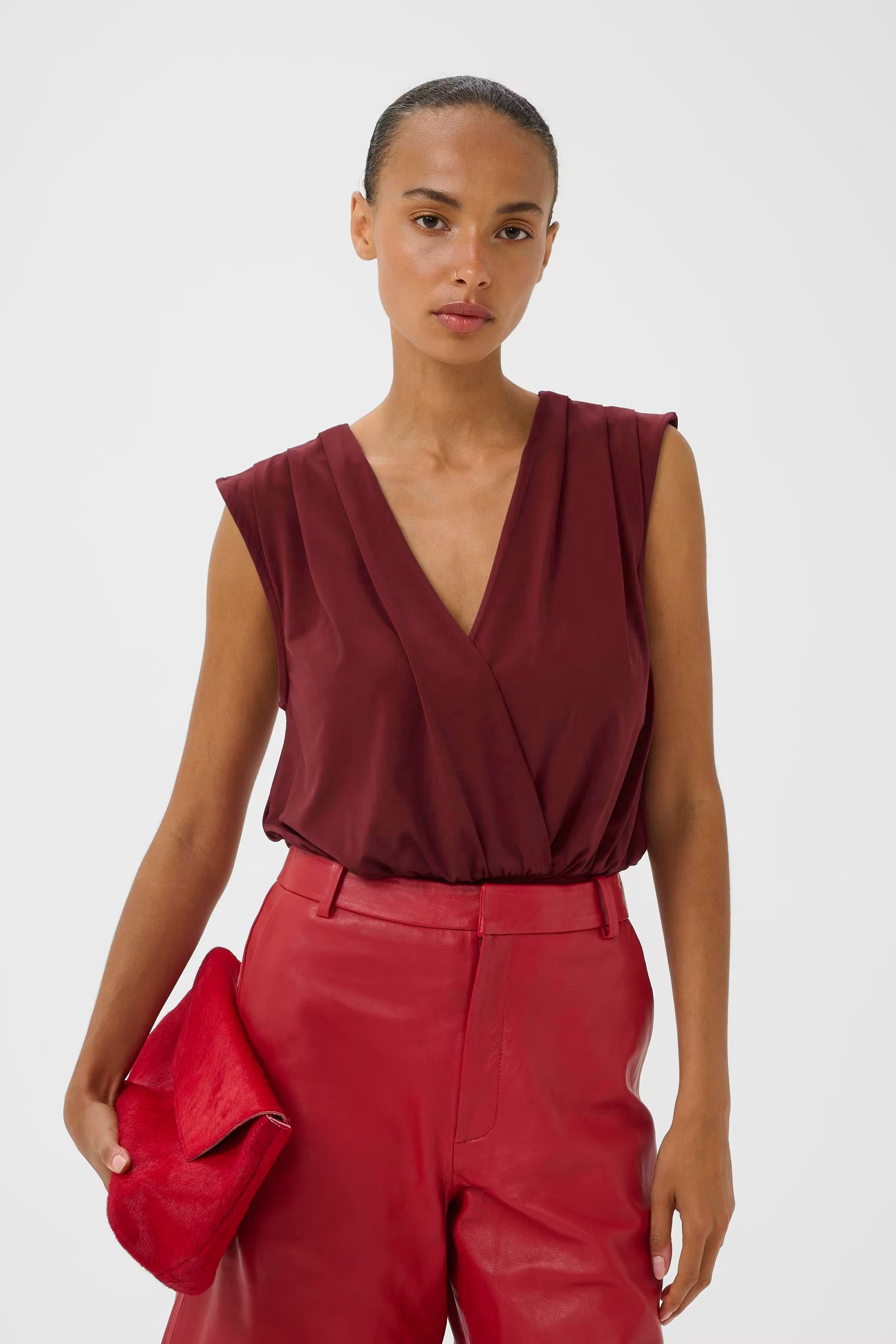 Nadie Bodysuit - Cabernet