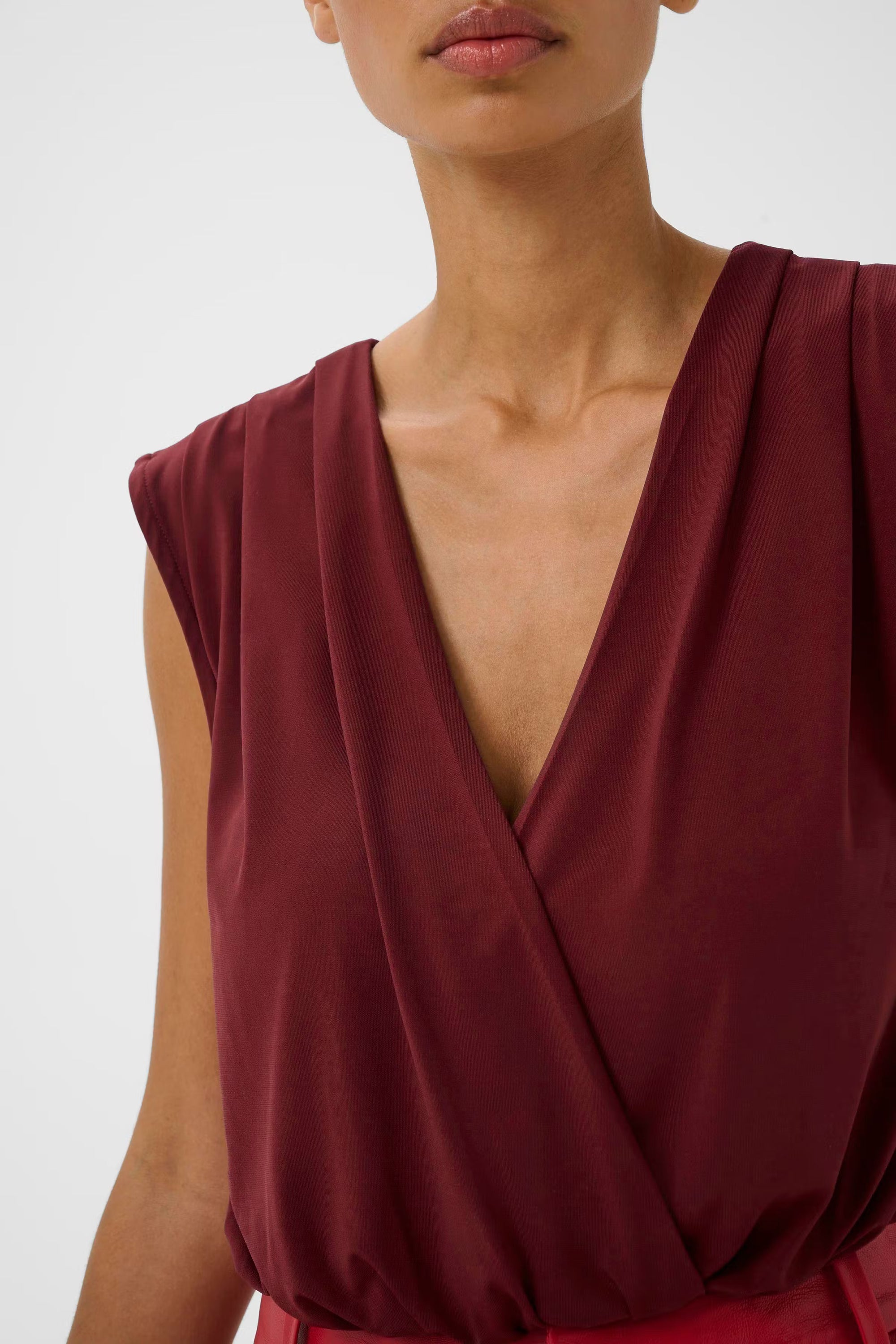 Nadie Bodysuit - Cabernet