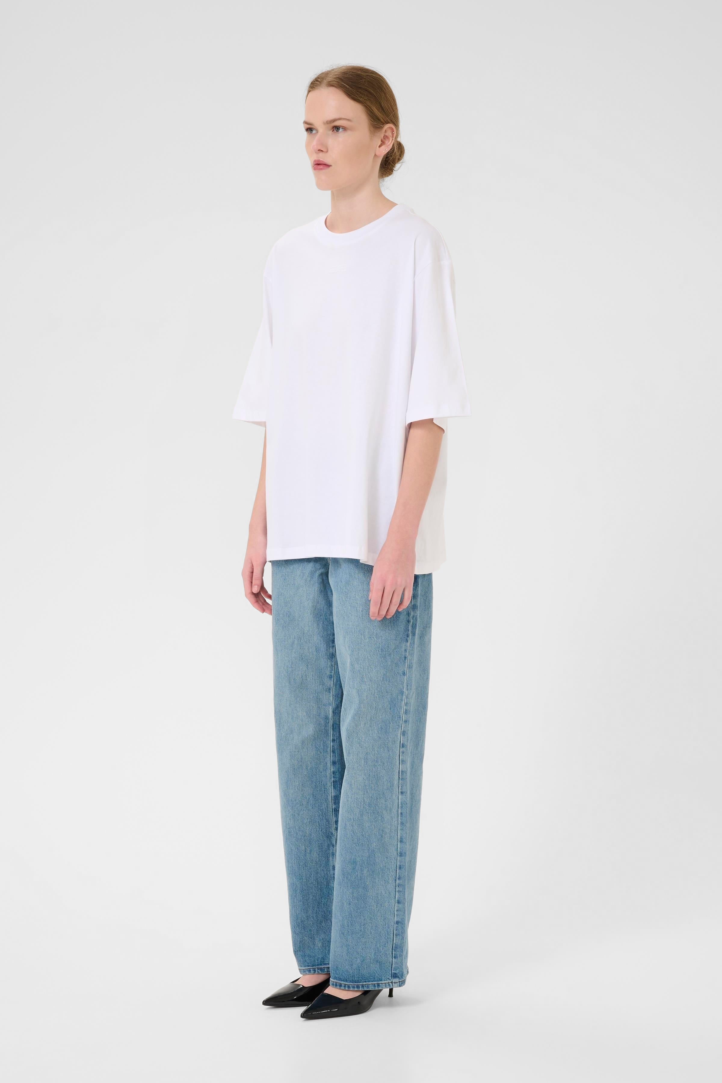 Simma EMB Tee - Bright White