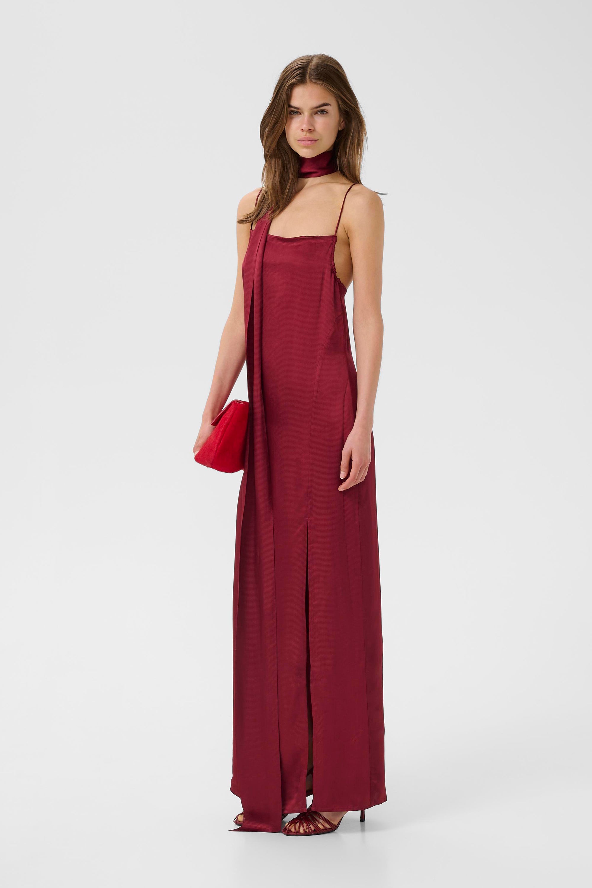Sirwa Long Dress - Cabernet