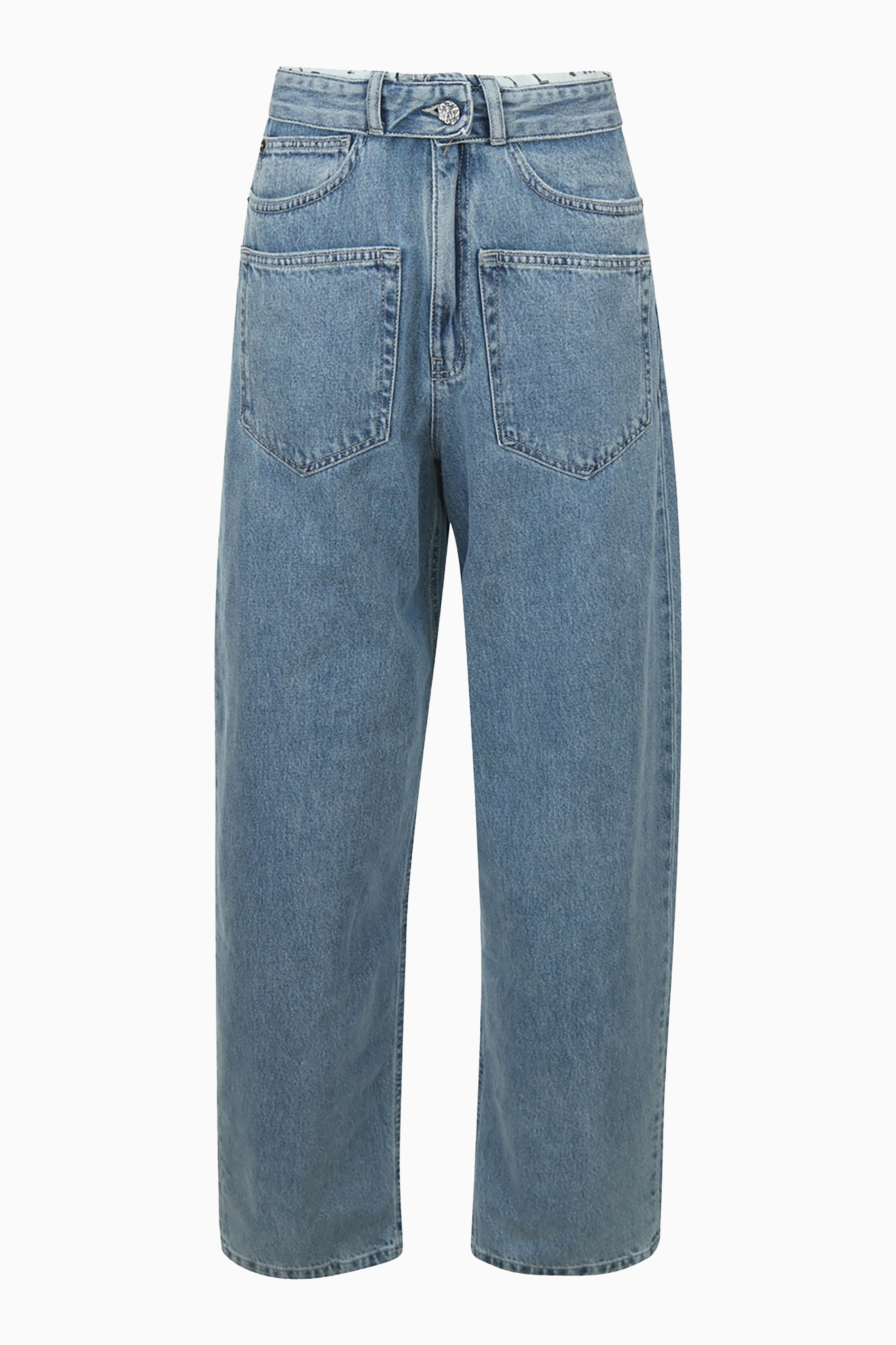Flip Waist Pocket Tall Jeans - Bleached Denim - RUM Amsterdam