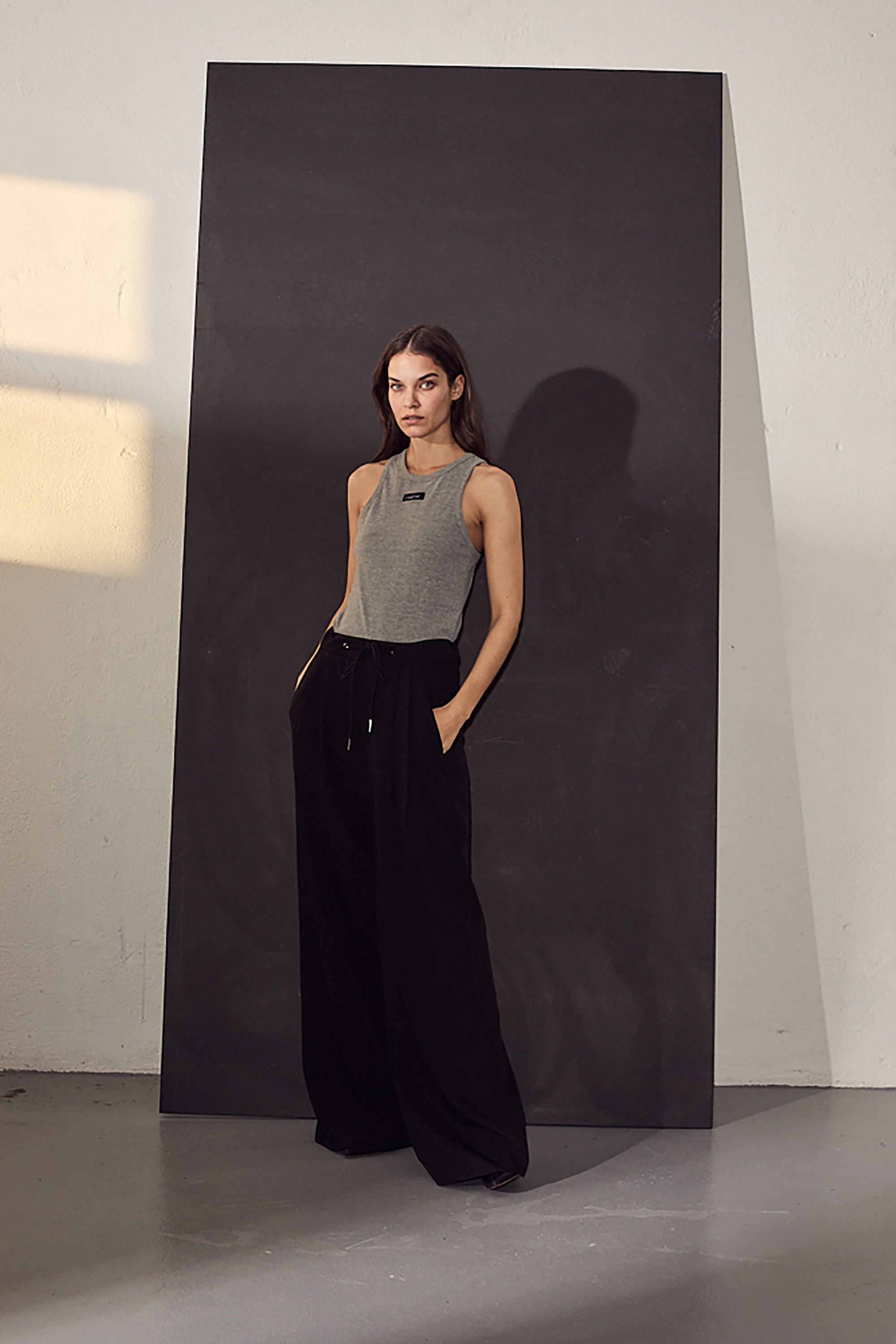 Michelle Tailor Tie Tall Pant - Black - RUM Amsterdam