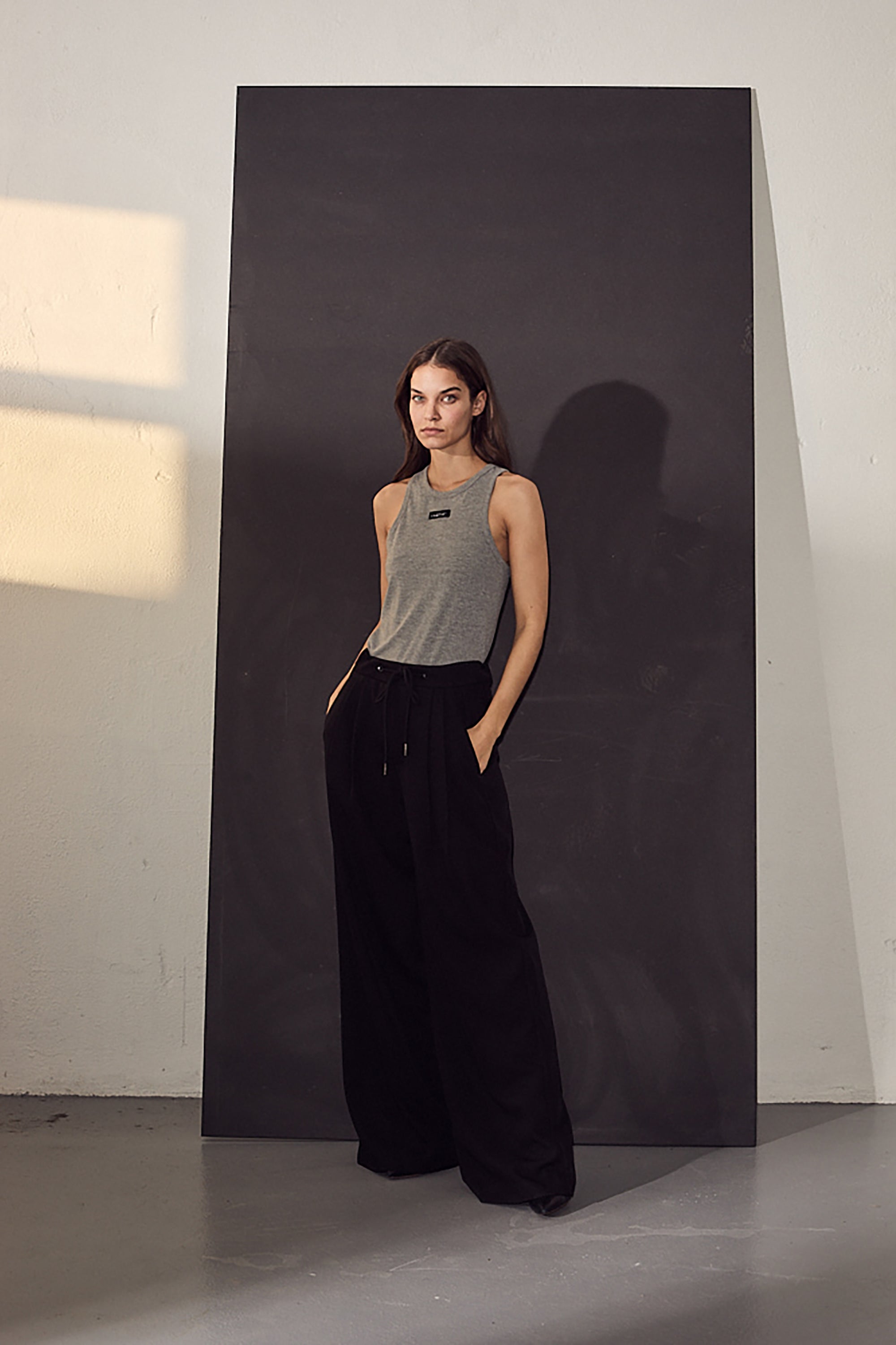 Michelle Tailor Tie Tall Pant - Black - RUM Amsterdam