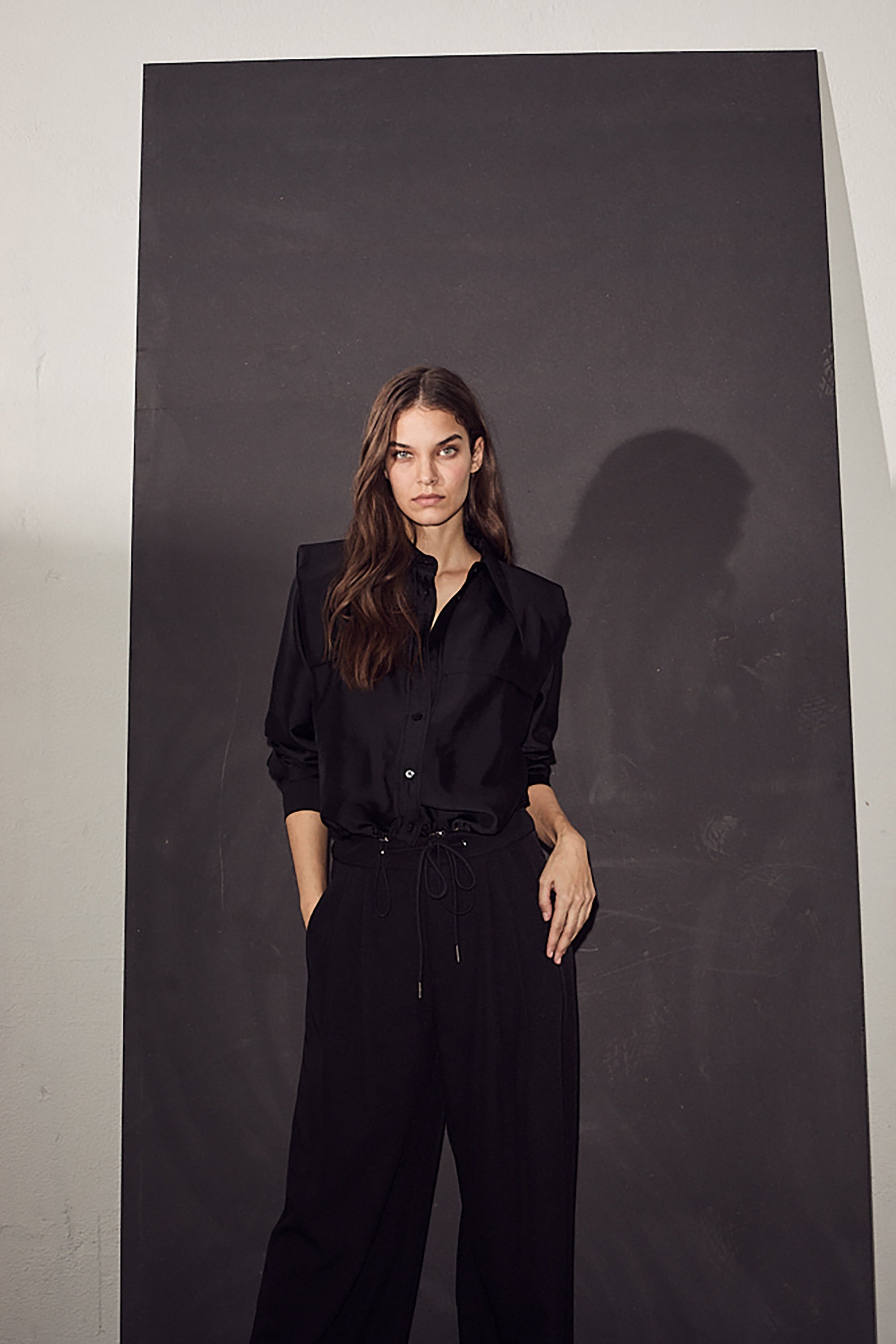Michelle Tailor Tie Tall Pant - Black - RUM Amsterdam