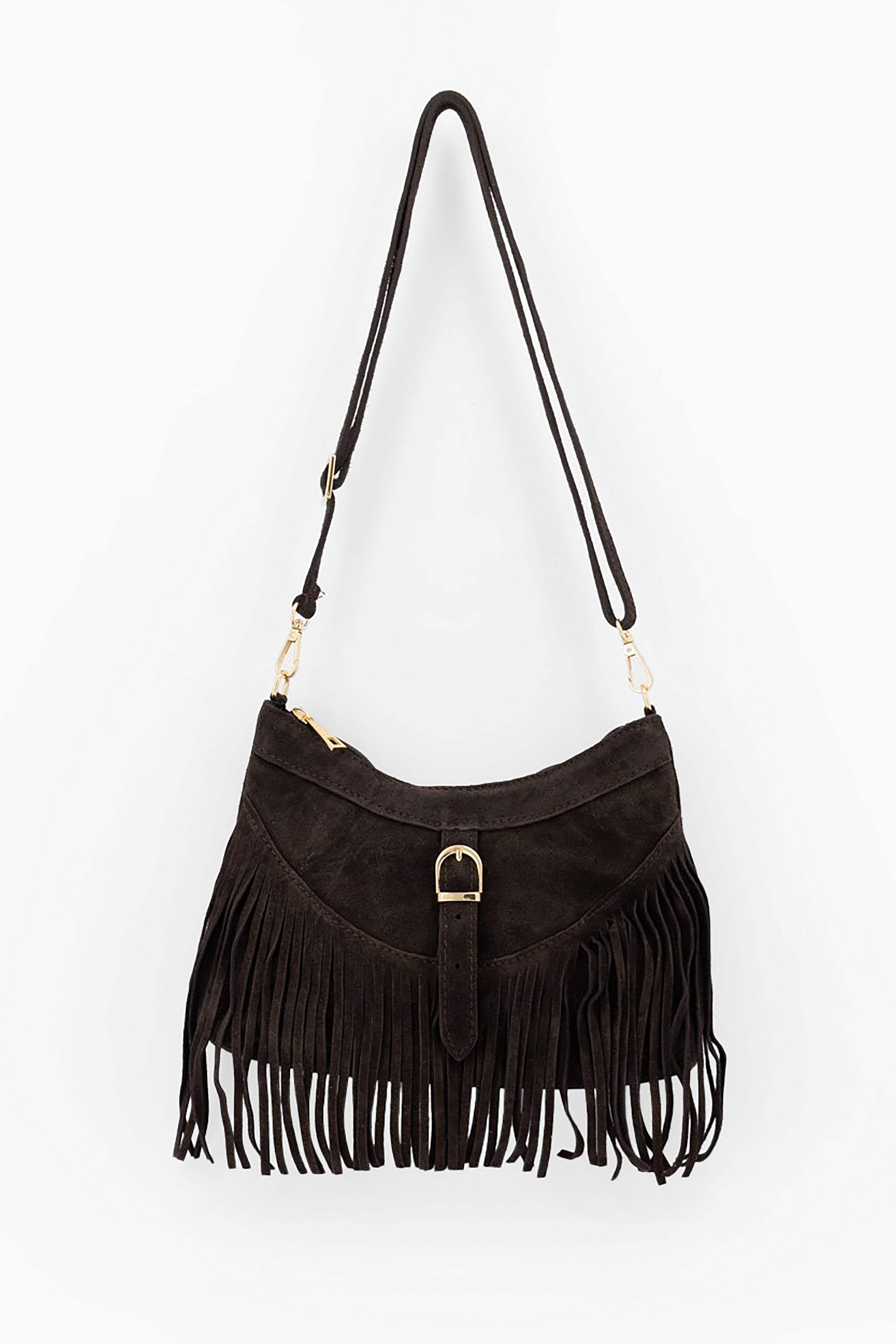 Jane Bag - Suede Dark Brown