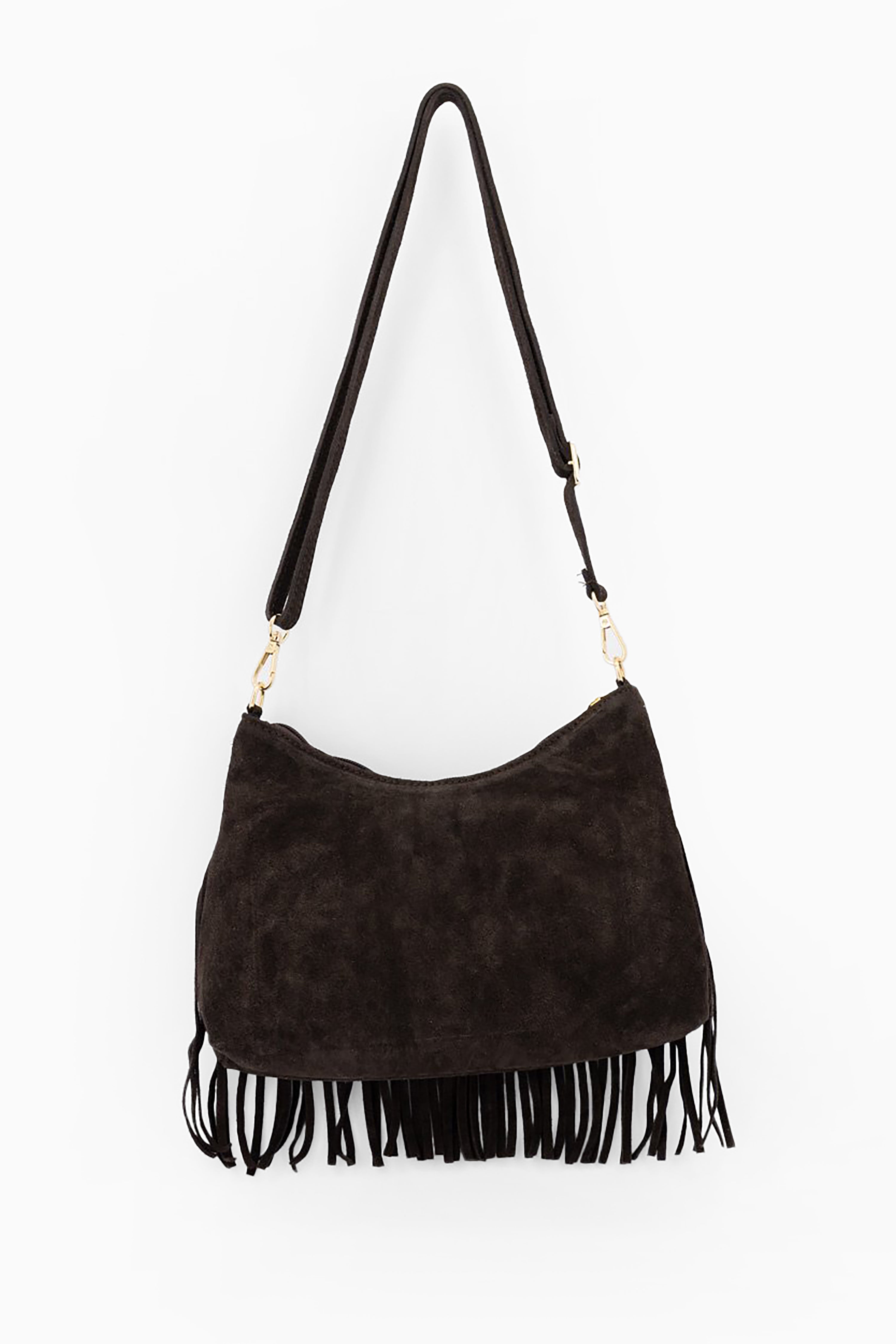Jane Bag - Suede Dark Brown